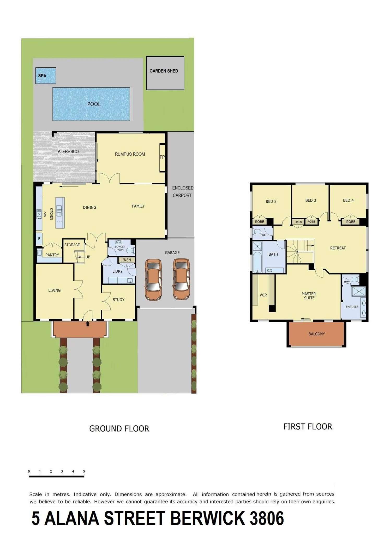 Floorplan of Homely house listing, 5 Alana Street, Berwick VIC 3806
