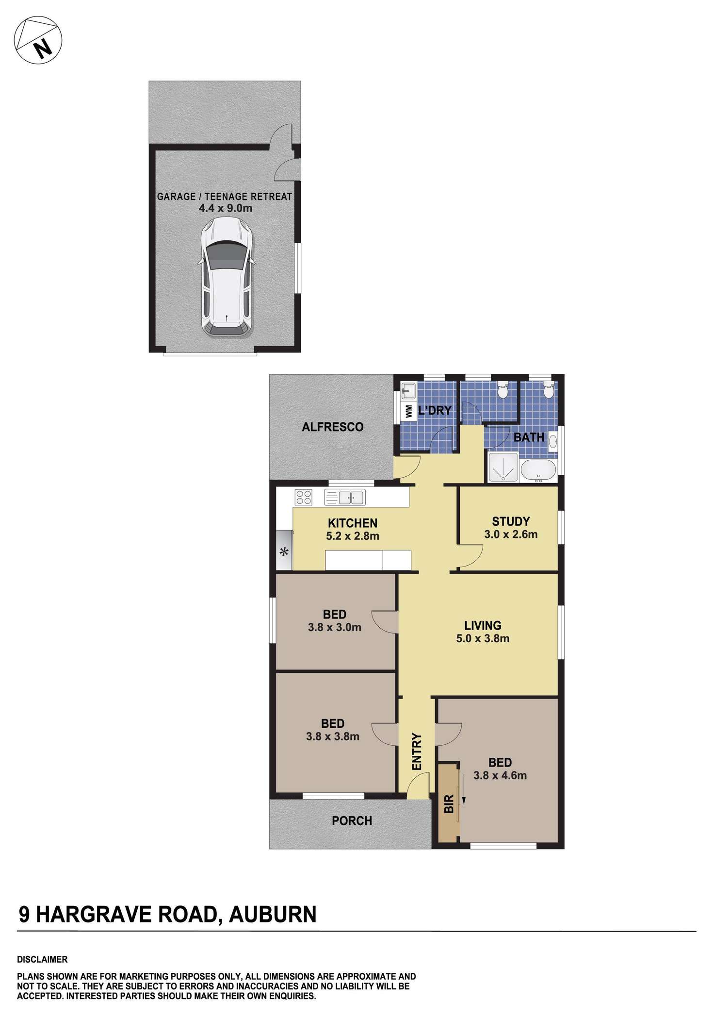 Floorplan of Homely house listing, 9 Hargrave Road, Auburn NSW 2144