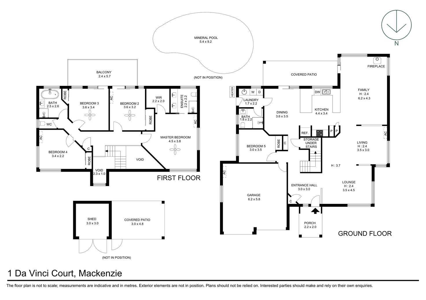 Floorplan of Homely house listing, 1 Da Vinci Court, Mackenzie QLD 4156