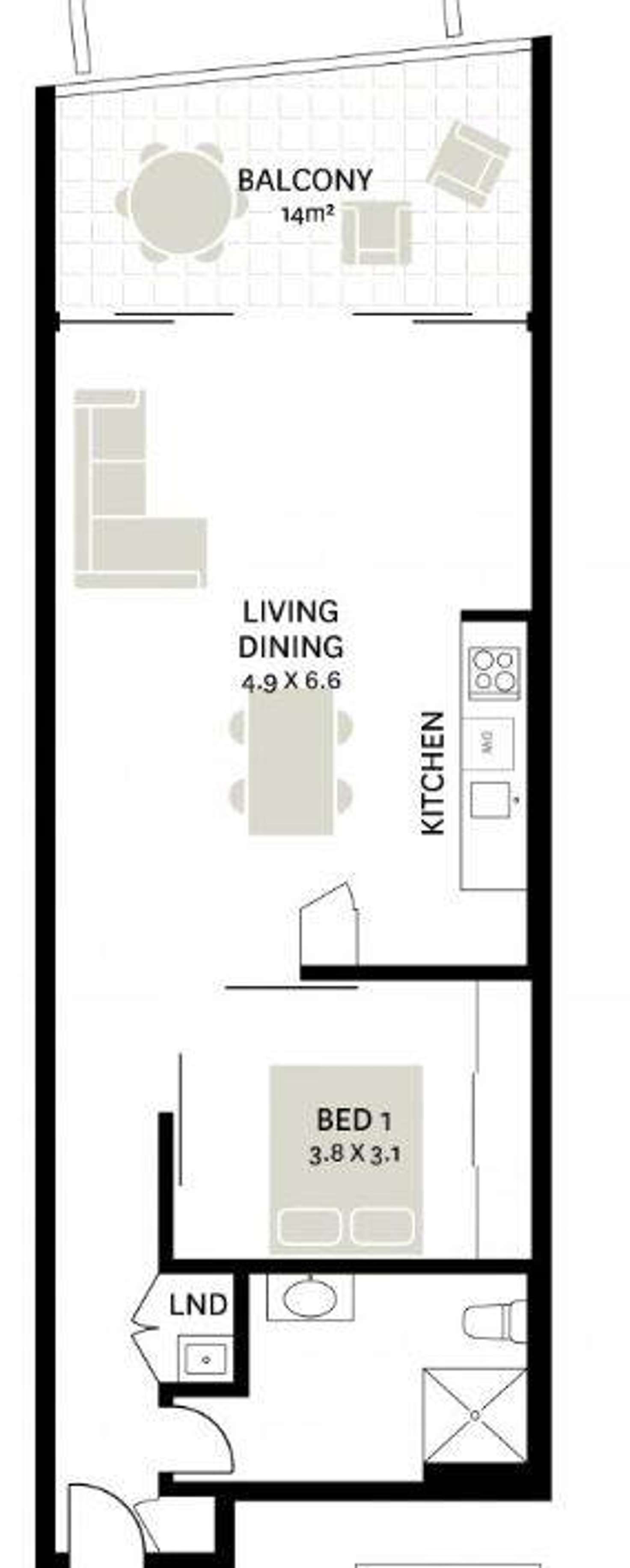 Floorplan of Homely apartment listing, 52/137 Bayswater Road, Rushcutters Bay NSW 2011