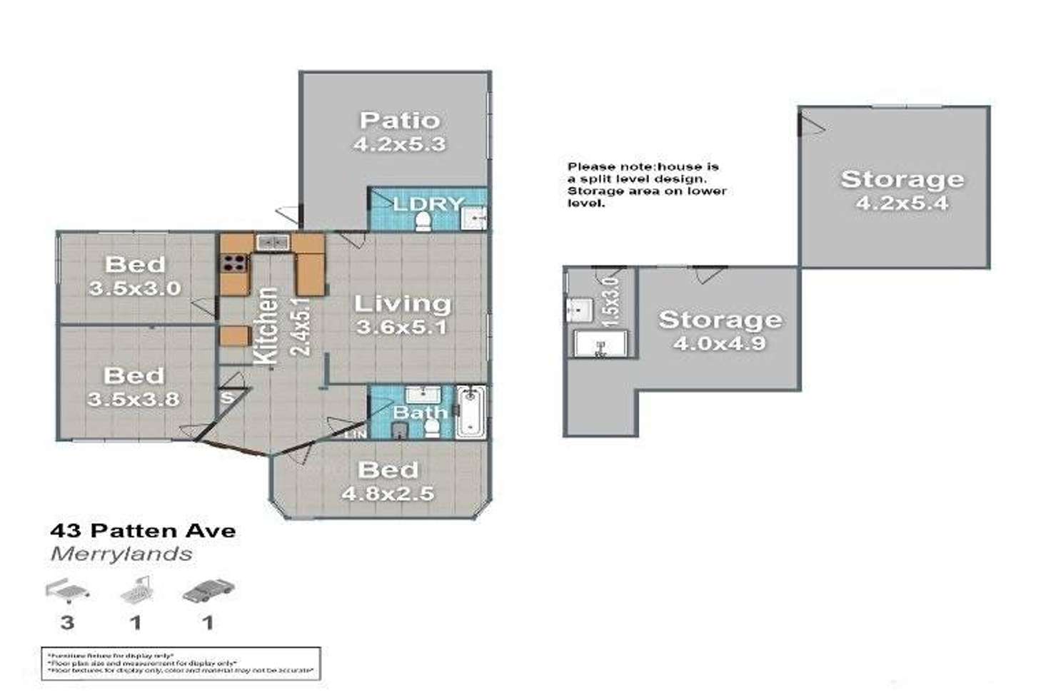 Floorplan of Homely house listing, 43 Patten Avenue, Merrylands NSW 2160