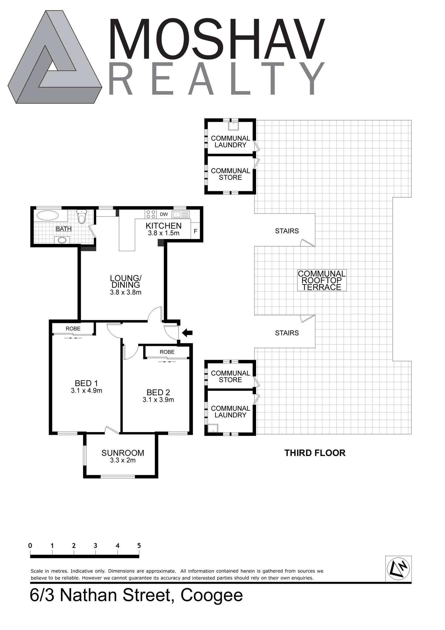 Floorplan of Homely apartment listing, 6/3 Nathan Street, Coogee NSW 2034