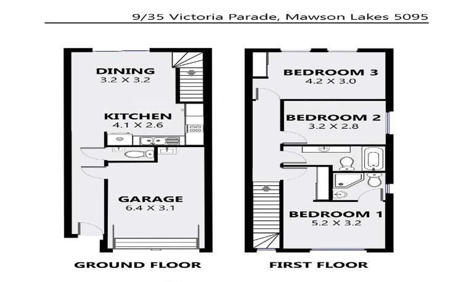 Floorplan of Homely house listing, 9/35 Victoria Parade, Mawson Lakes SA 5095