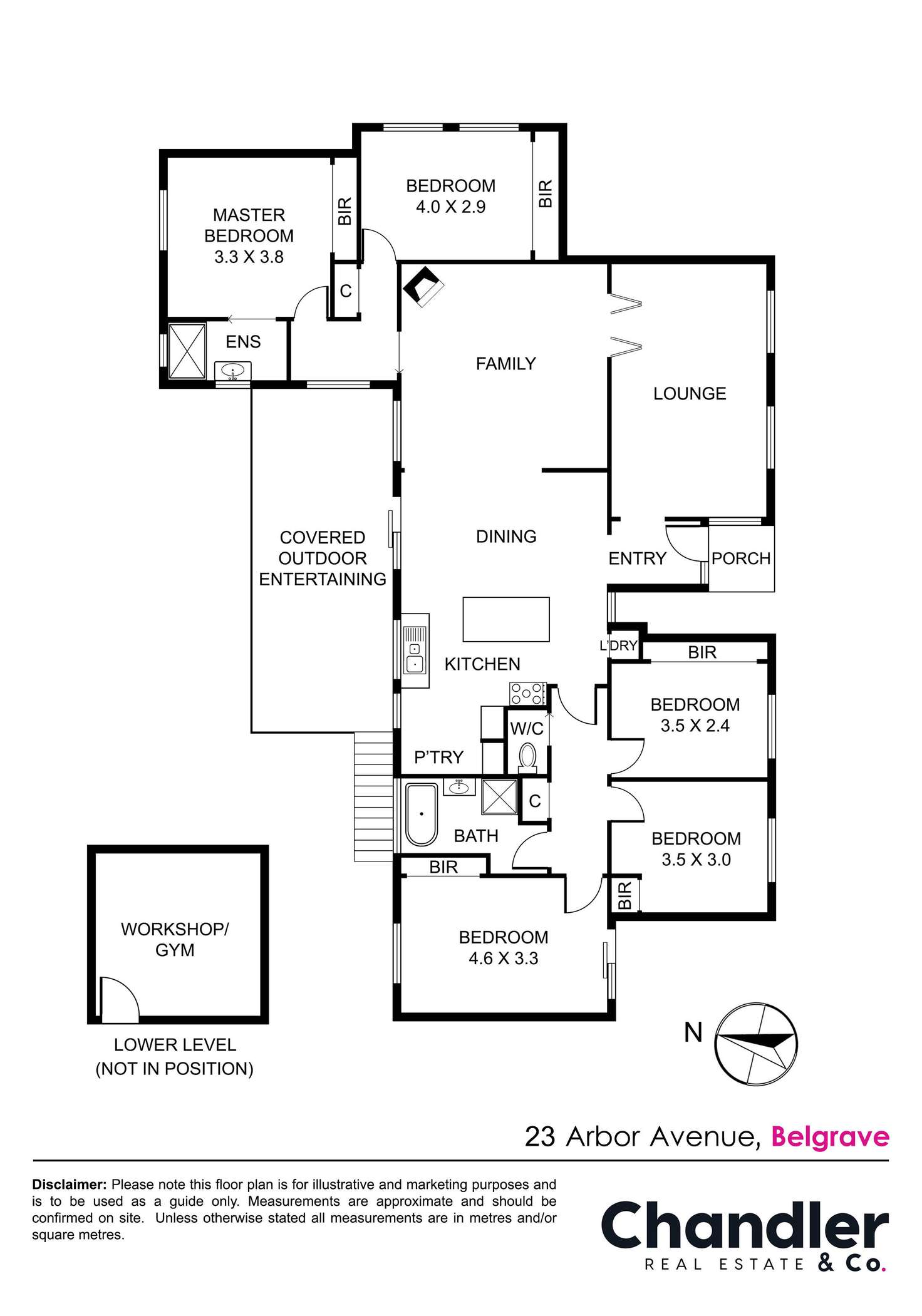 Floorplan of Homely house listing, 23 Arbor Avenue, Belgrave VIC 3160
