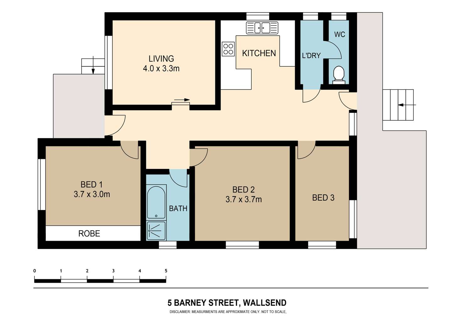 Floorplan of Homely house listing, 5 Barney Street, Wallsend NSW 2287