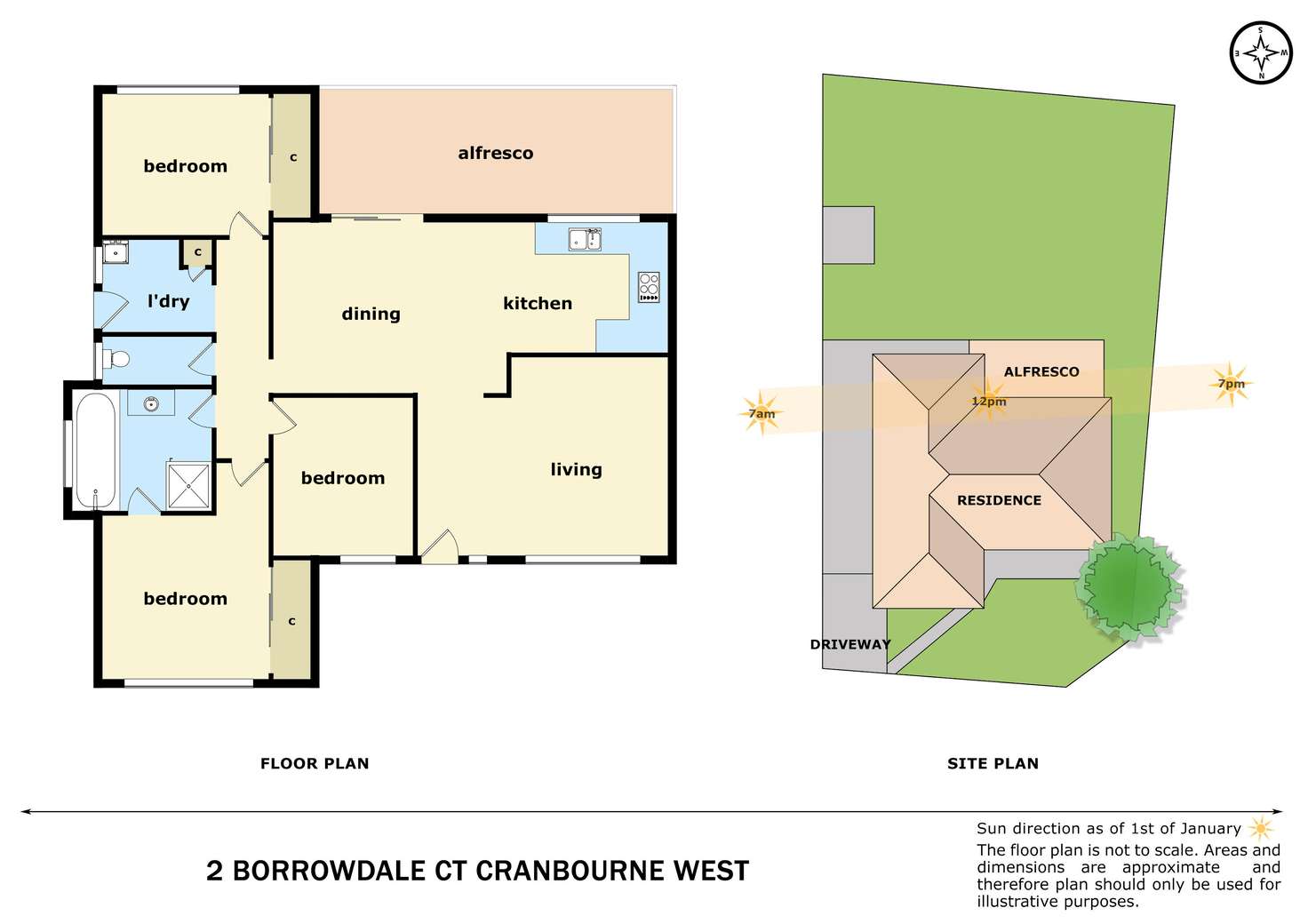 Floorplan of Homely house listing, 2 Borrowdale Court, Cranbourne West VIC 3977