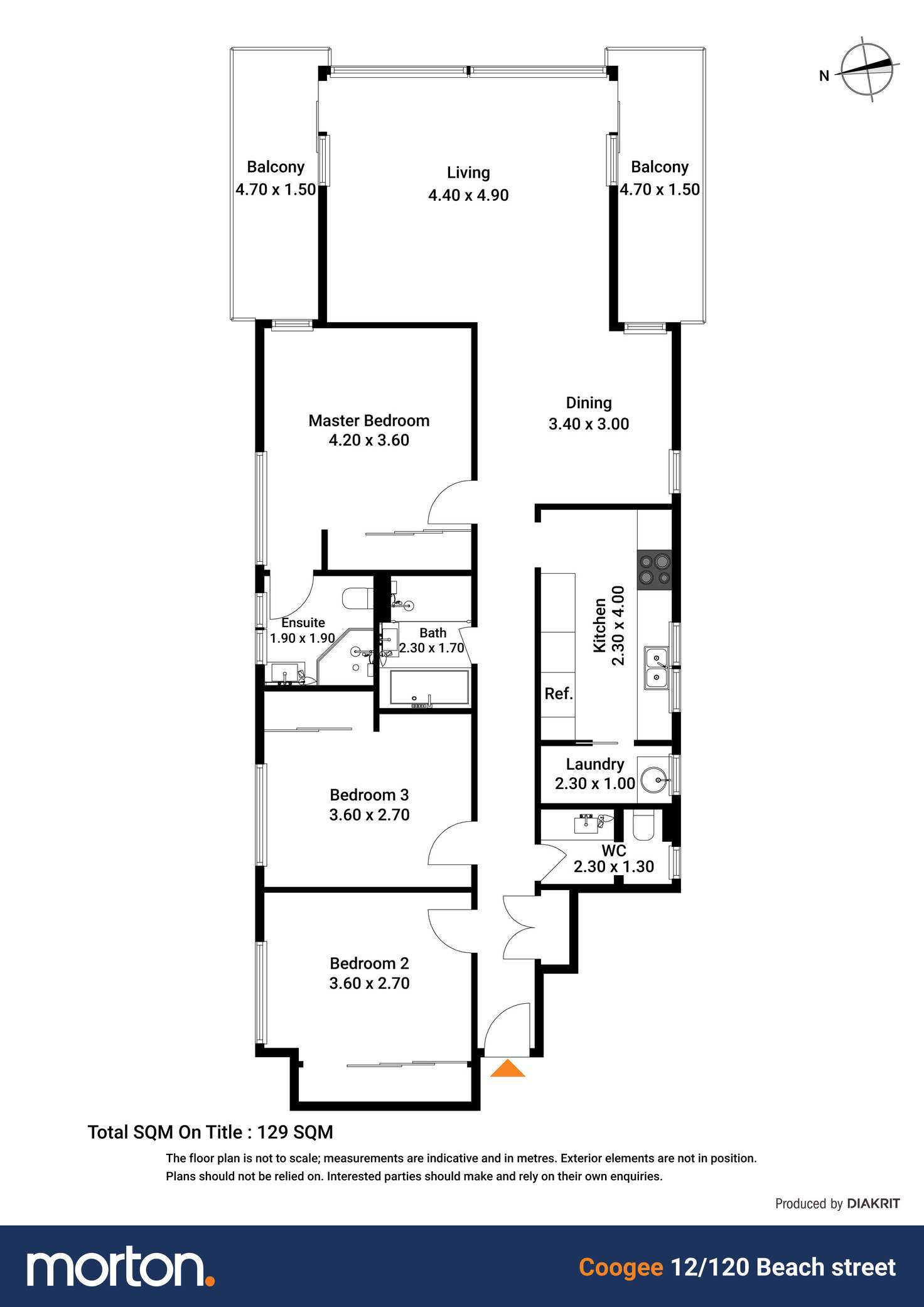 Floorplan of Homely apartment listing, 12/120 Beach Street, Coogee NSW 2034