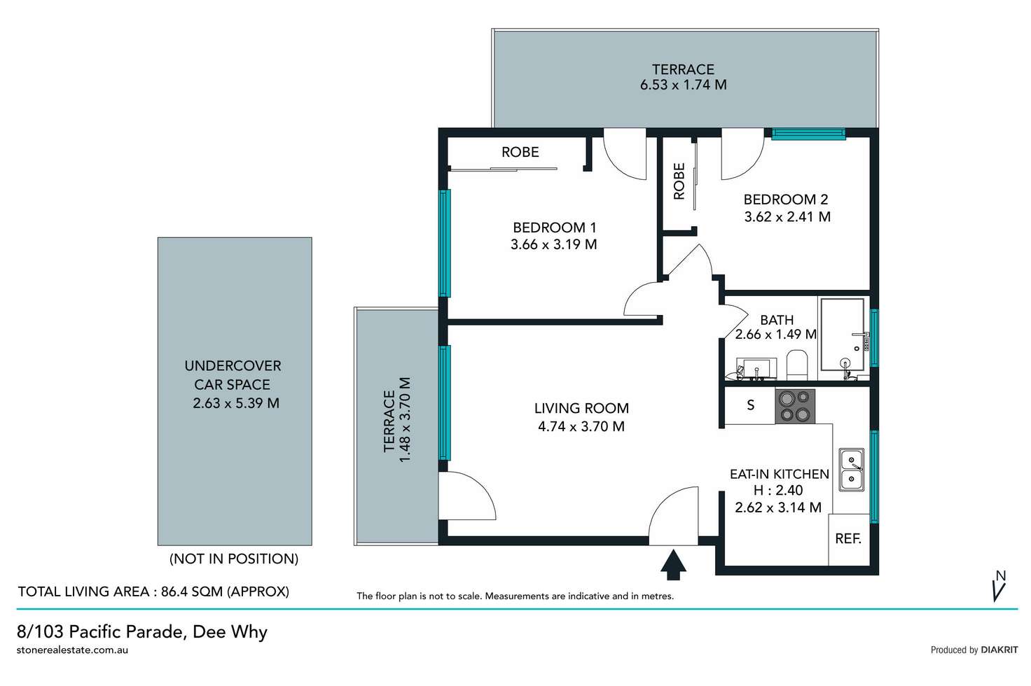Floorplan of Homely apartment listing, 8/103 Pacific Parade, Dee Why NSW 2099