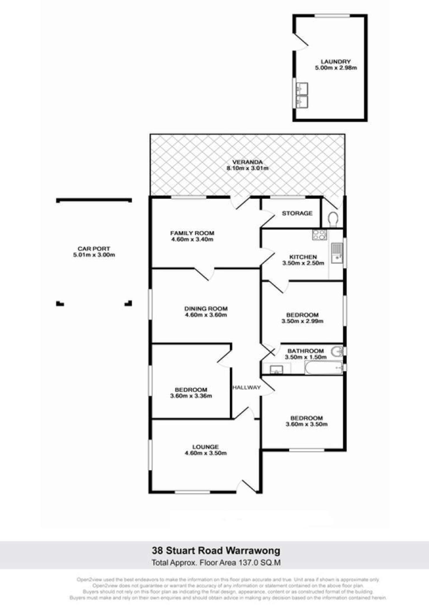 Floorplan of Homely house listing, 38 Stuart Road, Warrawong NSW 2502