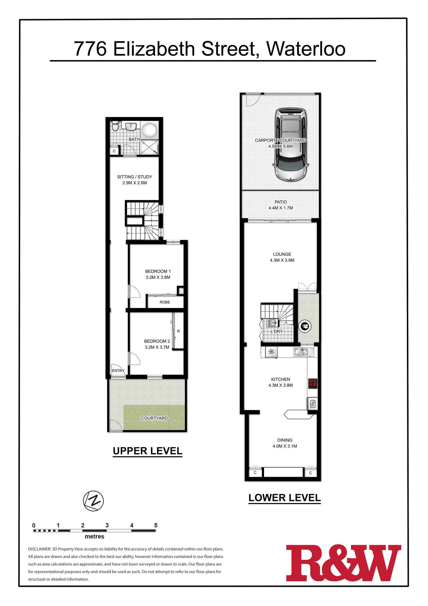 Floorplan of Homely terrace listing, 776 Elizabeth Street, Waterloo NSW 2017