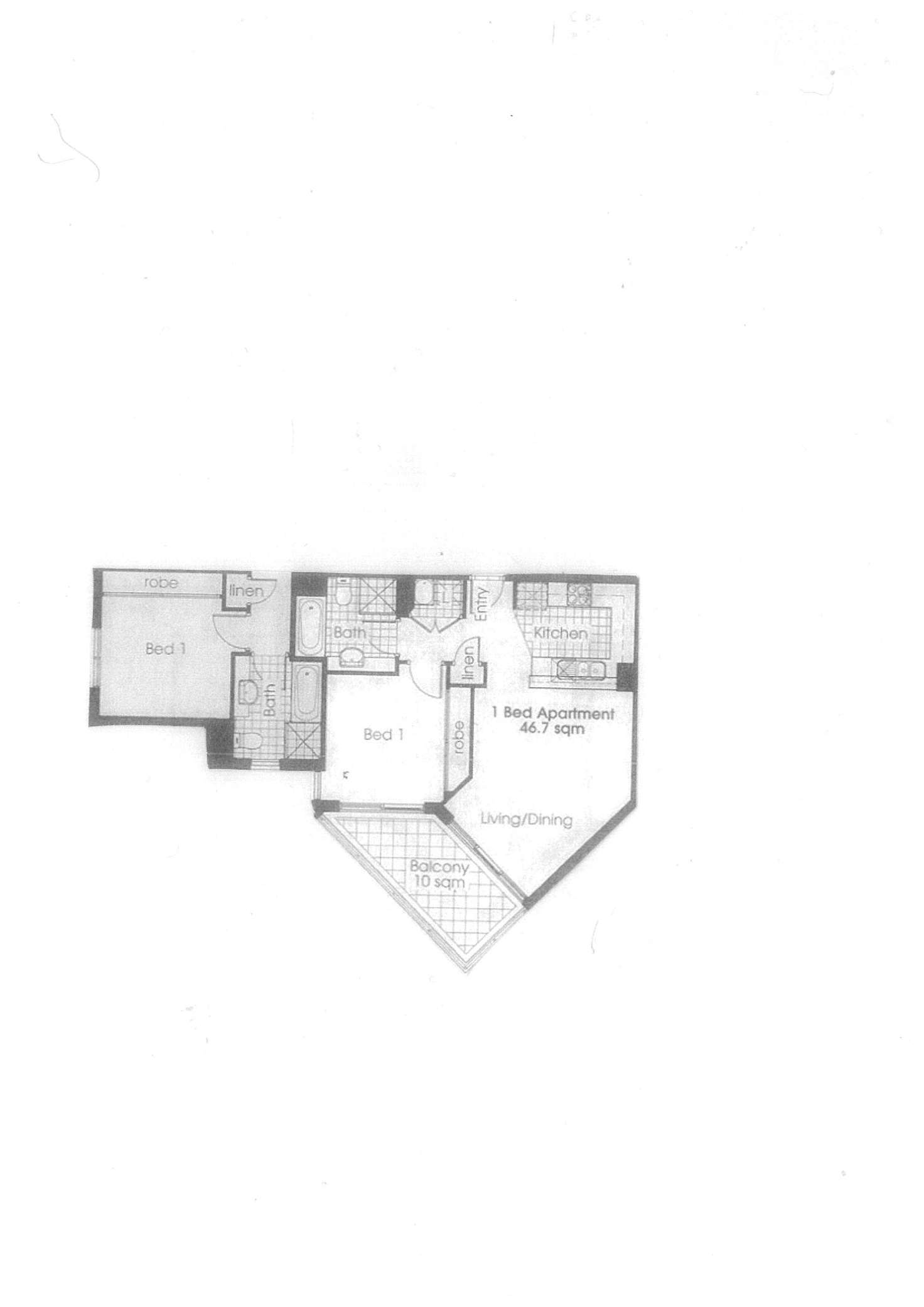 Floorplan of Homely apartment listing, 25/257 Oxford Street, Bondi Junction NSW 2022