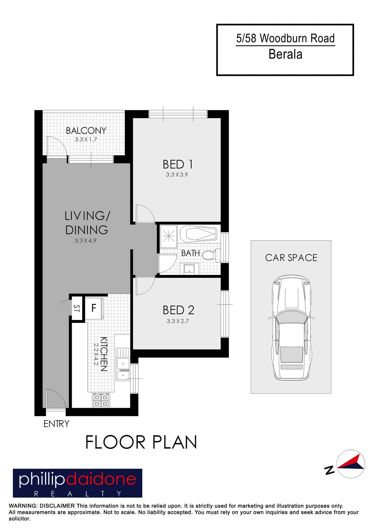 Floorplan of Homely unit listing, 5/58 Woodburn Road, Berala NSW 2141