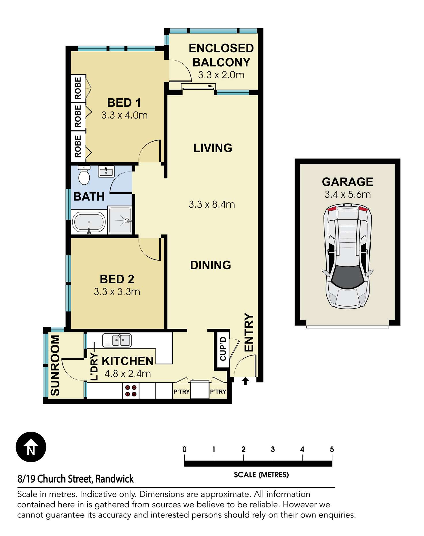 Floorplan of Homely apartment listing, 8/19 Church Street, Randwick NSW 2031