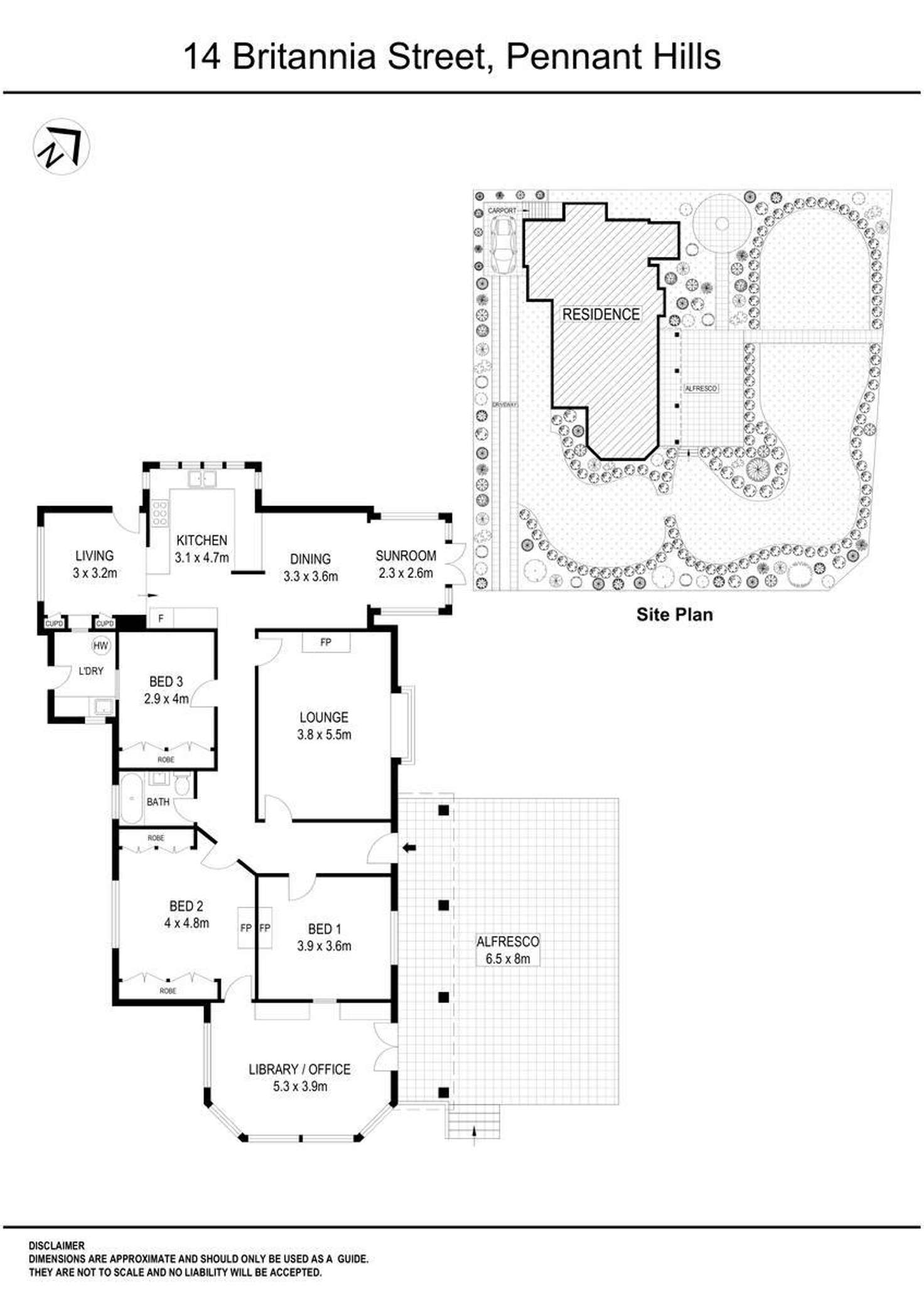 Floorplan of Homely house listing, 14 Britannia Street, Pennant Hills NSW 2120