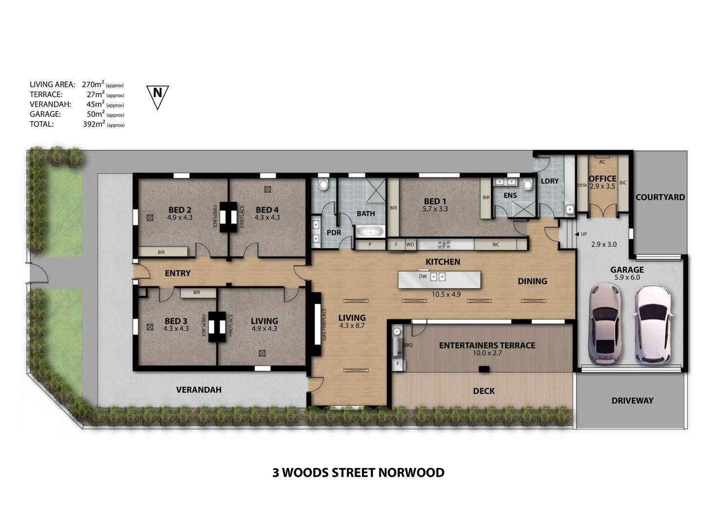 Floorplan of Homely house listing, 3 Woods Street, Norwood SA 5067