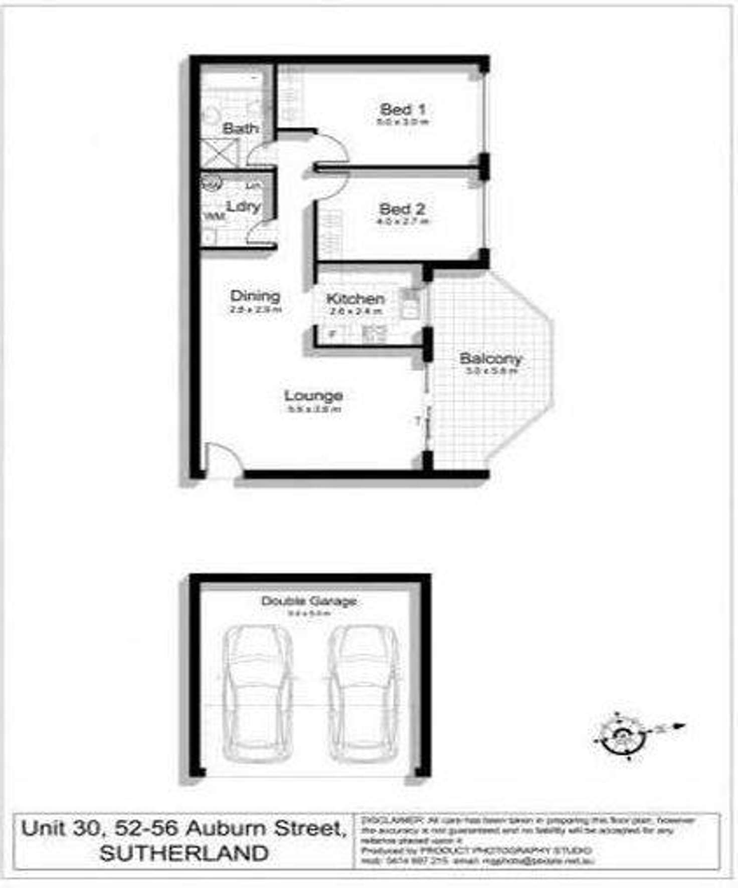 Floorplan of Homely apartment listing, 30/52-56 Auburn Street, Sutherland NSW 2232