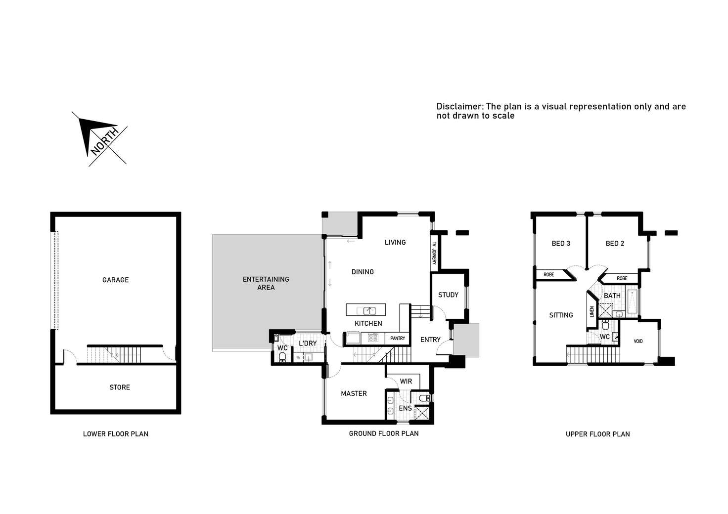 Floorplan of Homely townhouse listing, 1/134 Blamey Crescent, Campbell ACT 2612