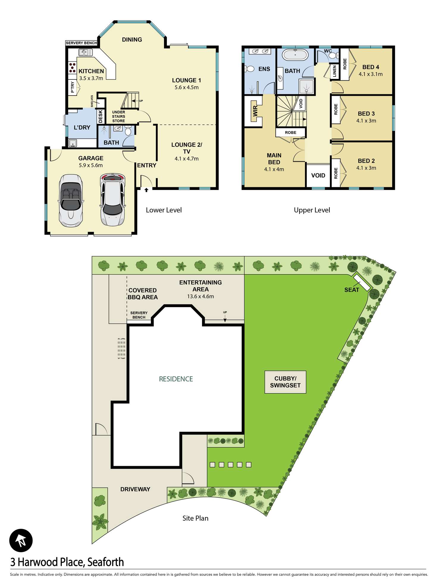 Floorplan of Homely house listing, 3 Harwood Place, Seaforth NSW 2092