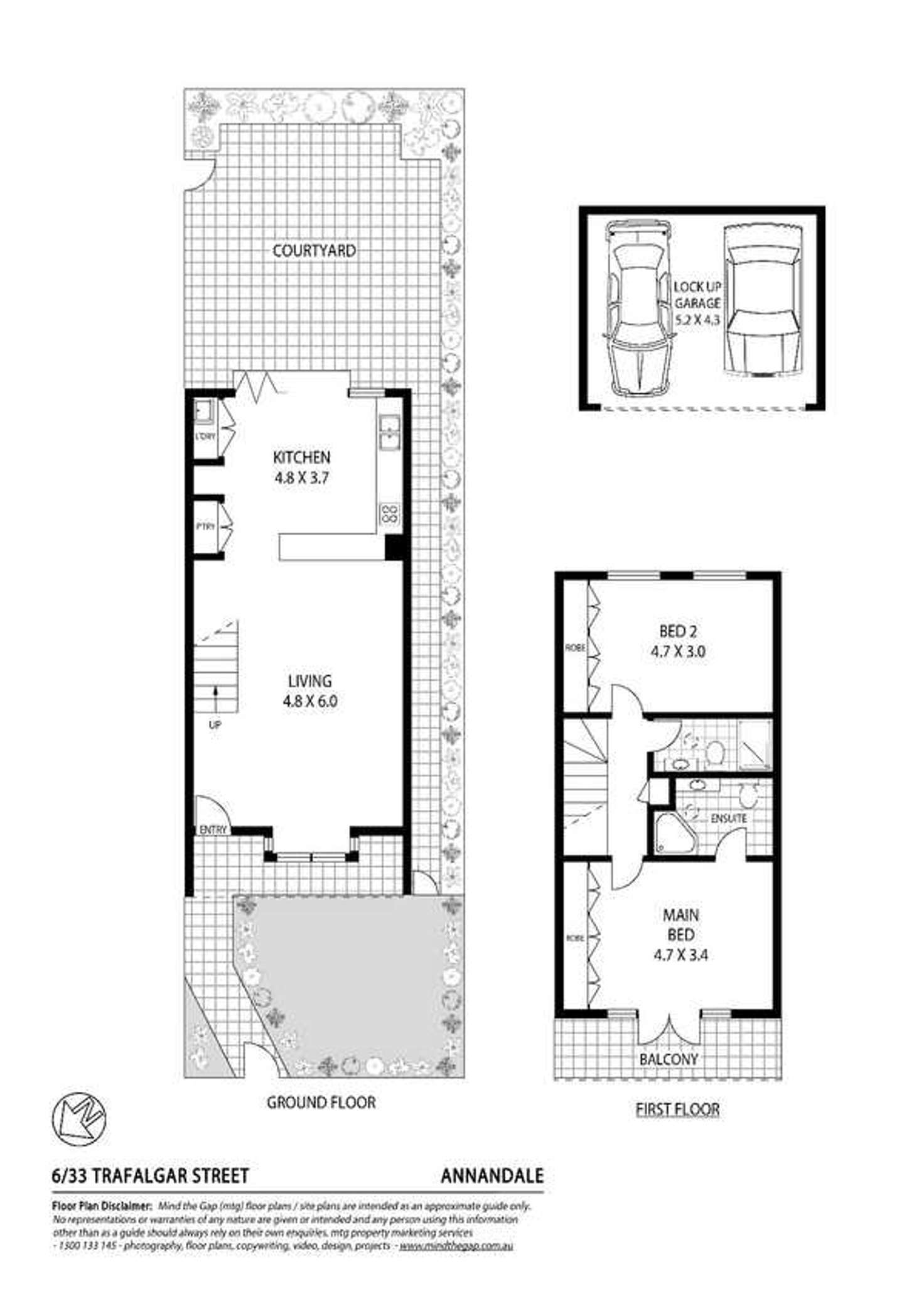 Floorplan of Homely house listing, 6/33 Trafalgar Street, Annandale NSW 2038