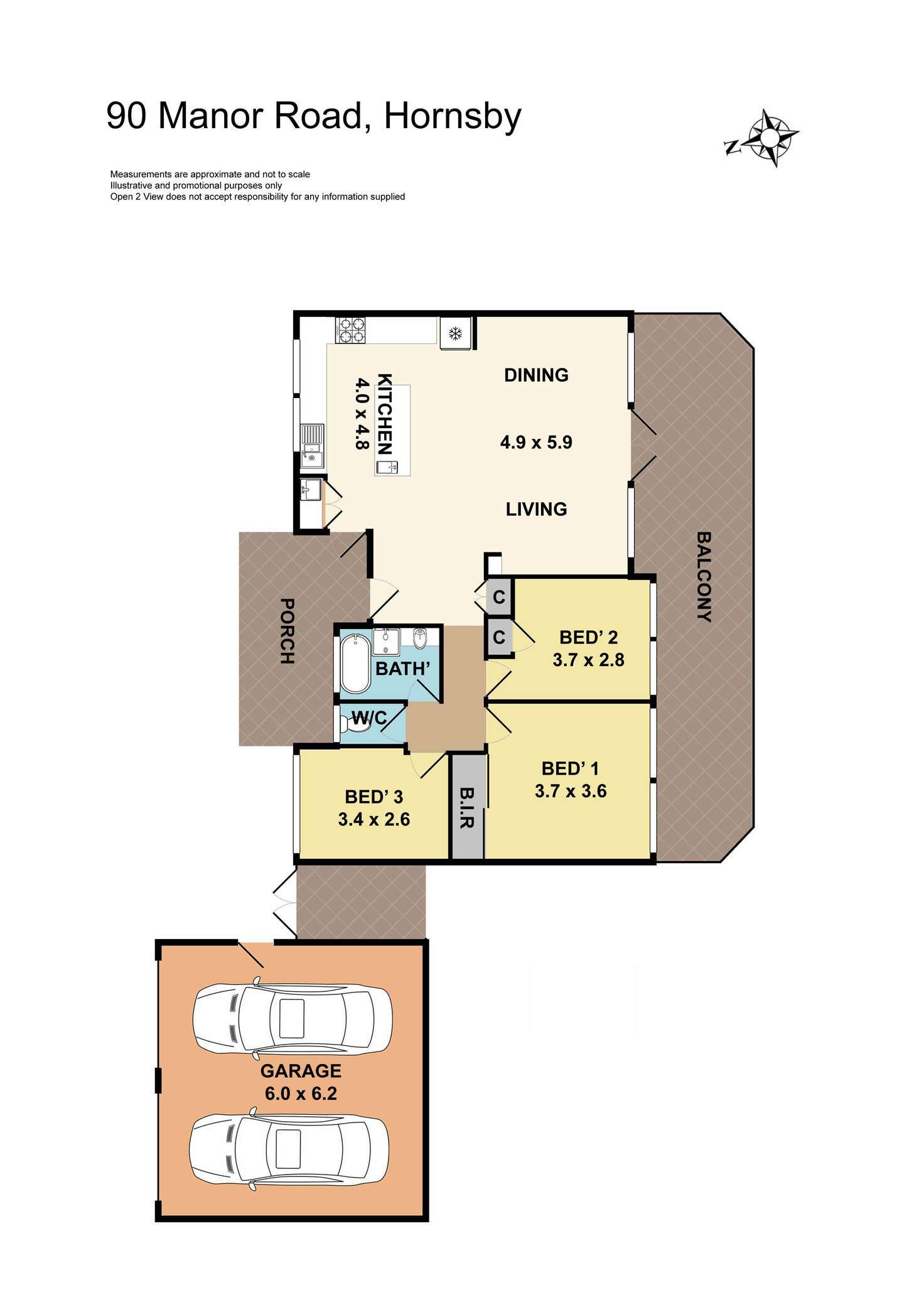 Floorplan of Homely house listing, 90 Manor Road, Hornsby NSW 2077