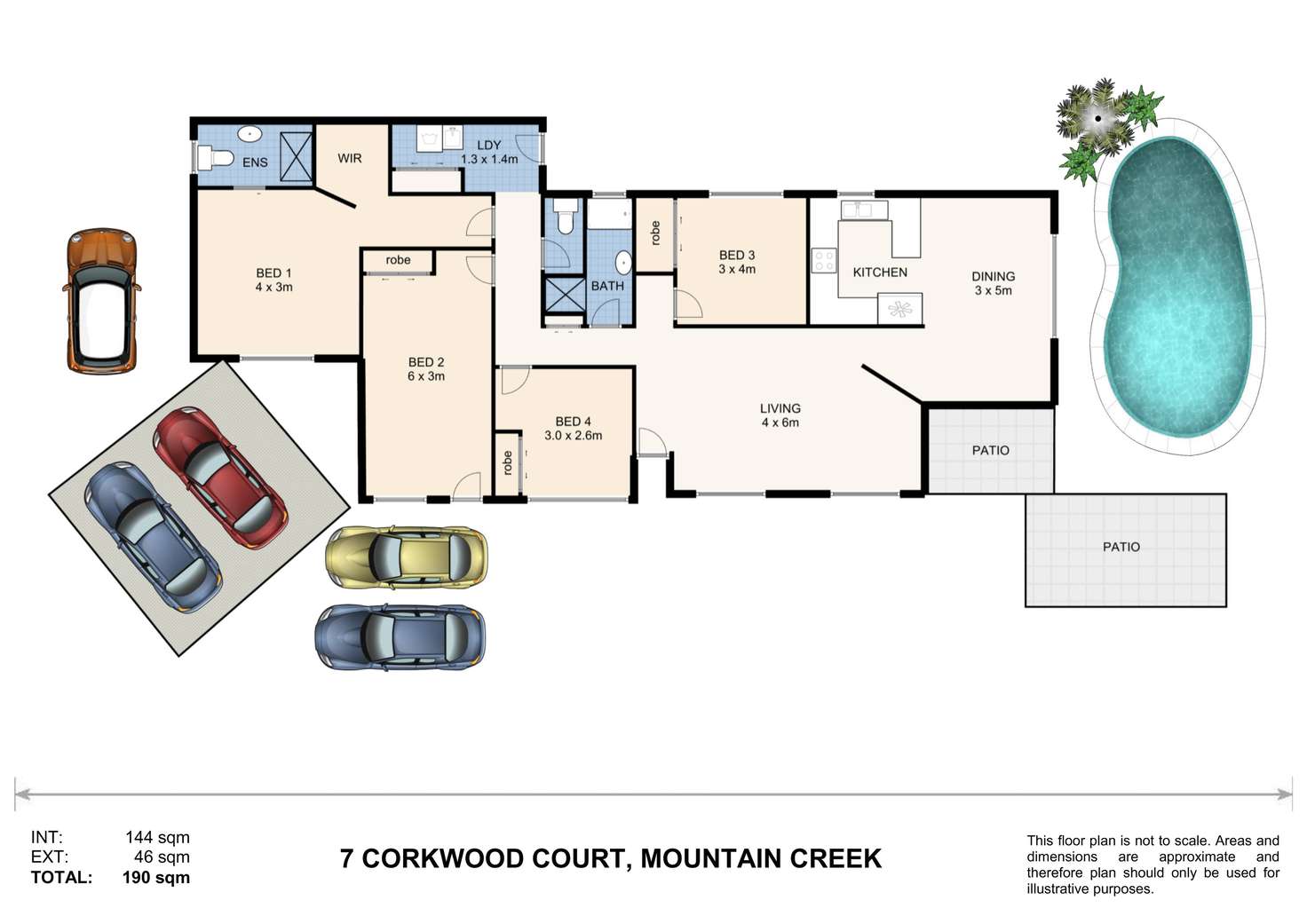 Floorplan of Homely house listing, 7 Corkwood Court, Mountain Creek QLD 4557