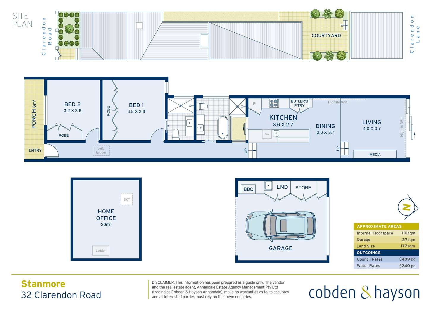 Floorplan of Homely house listing, 32 Clarendon Road, Stanmore NSW 2048