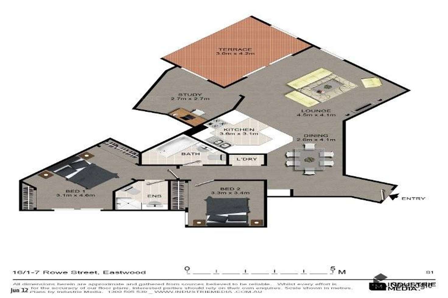 Floorplan of Homely apartment listing, 1-7 Rowe Street, Eastwood NSW 2122