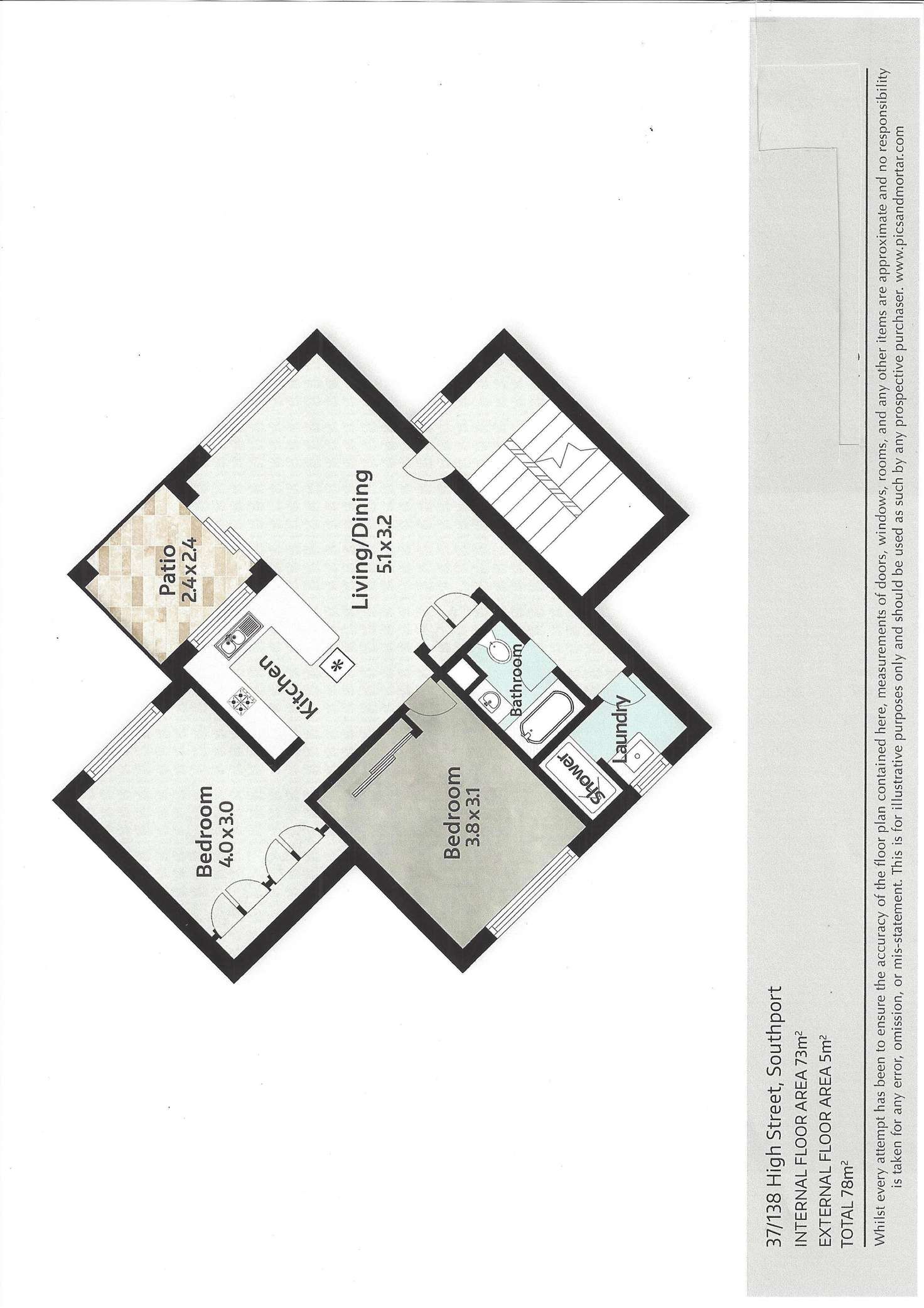 Floorplan of Homely unit listing, 37/138 High Street, Southport QLD 4215