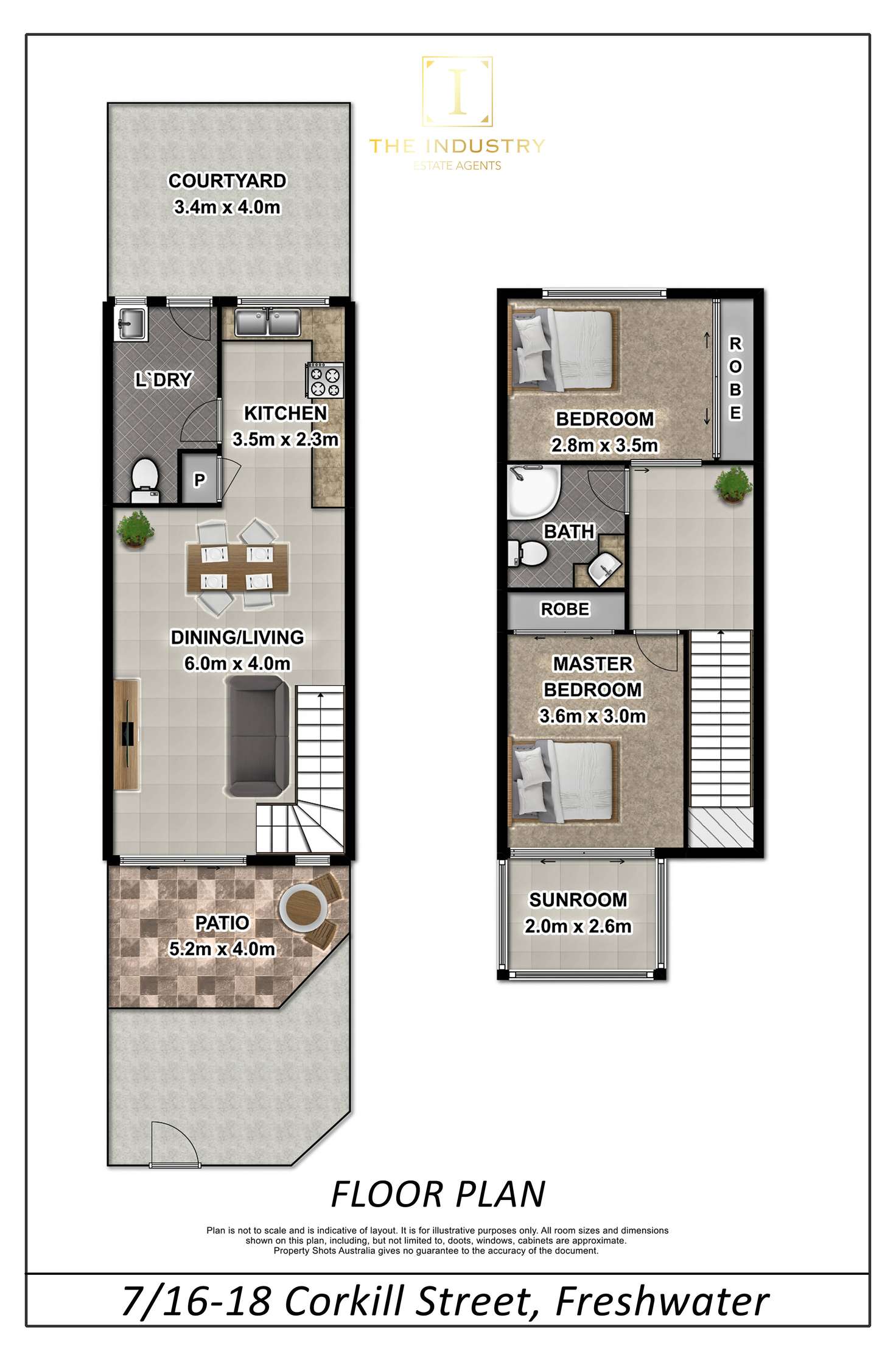 Floorplan of Homely unit listing, 7/16-18 Corkill Street, Freshwater QLD 4870