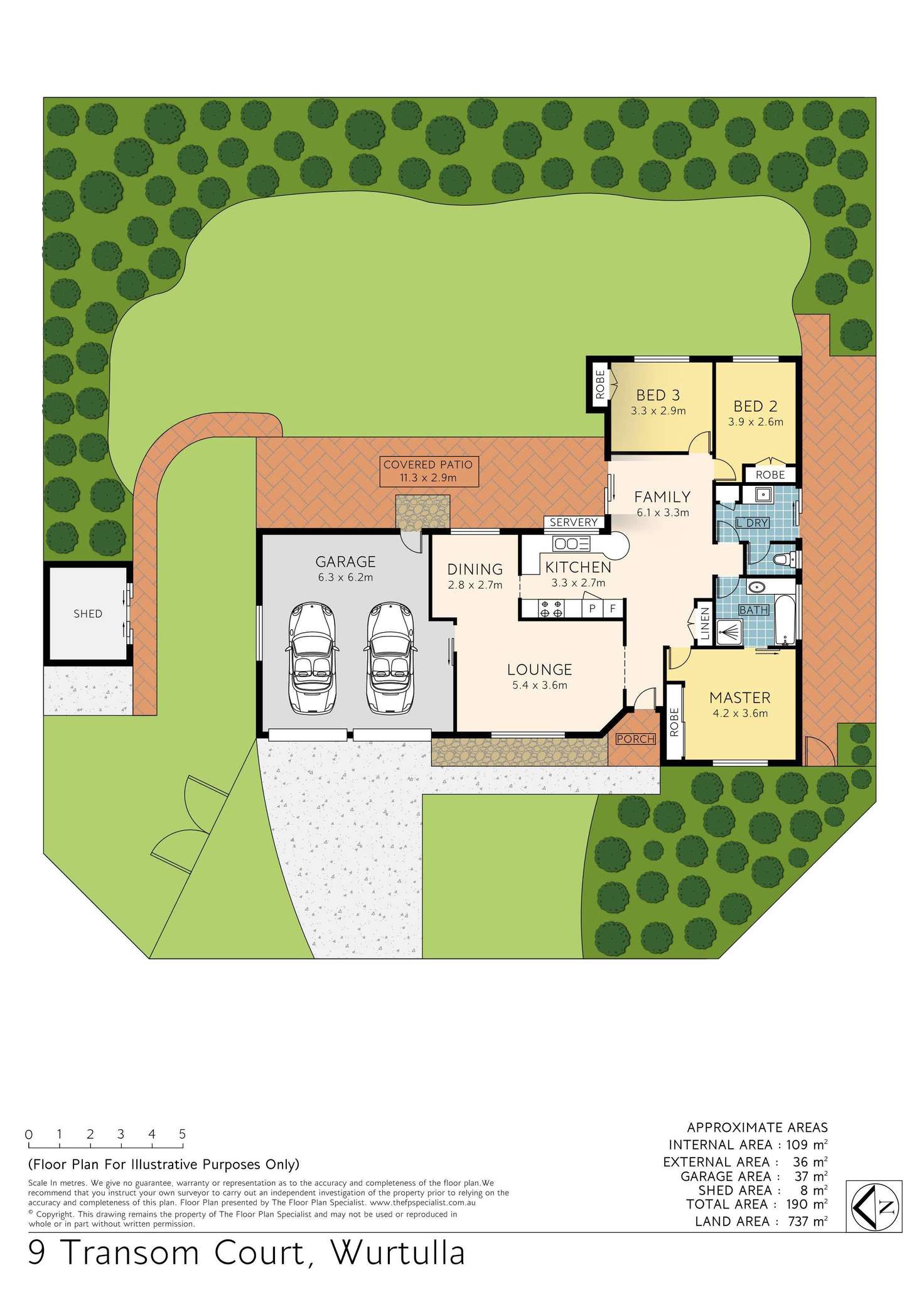 Floorplan of Homely house listing, 9 Transom Court, Wurtulla QLD 4575