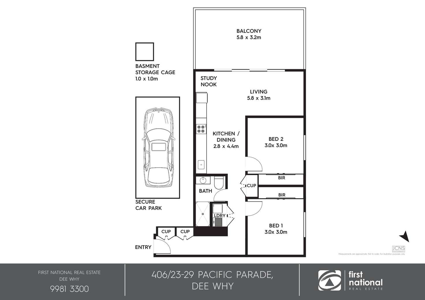 Floorplan of Homely apartment listing, 406/23-29 Pacific Parade, Dee Why NSW 2099