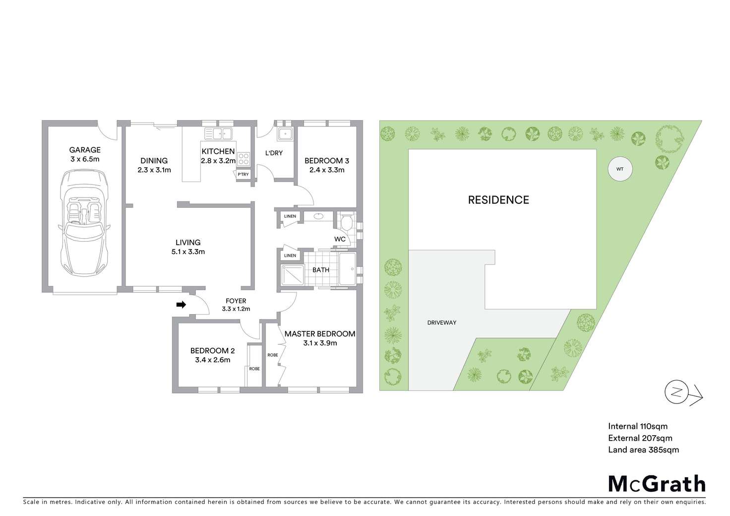 Floorplan of Homely semiDetached listing, 2/9 Tari Place, Buff Point NSW 2262