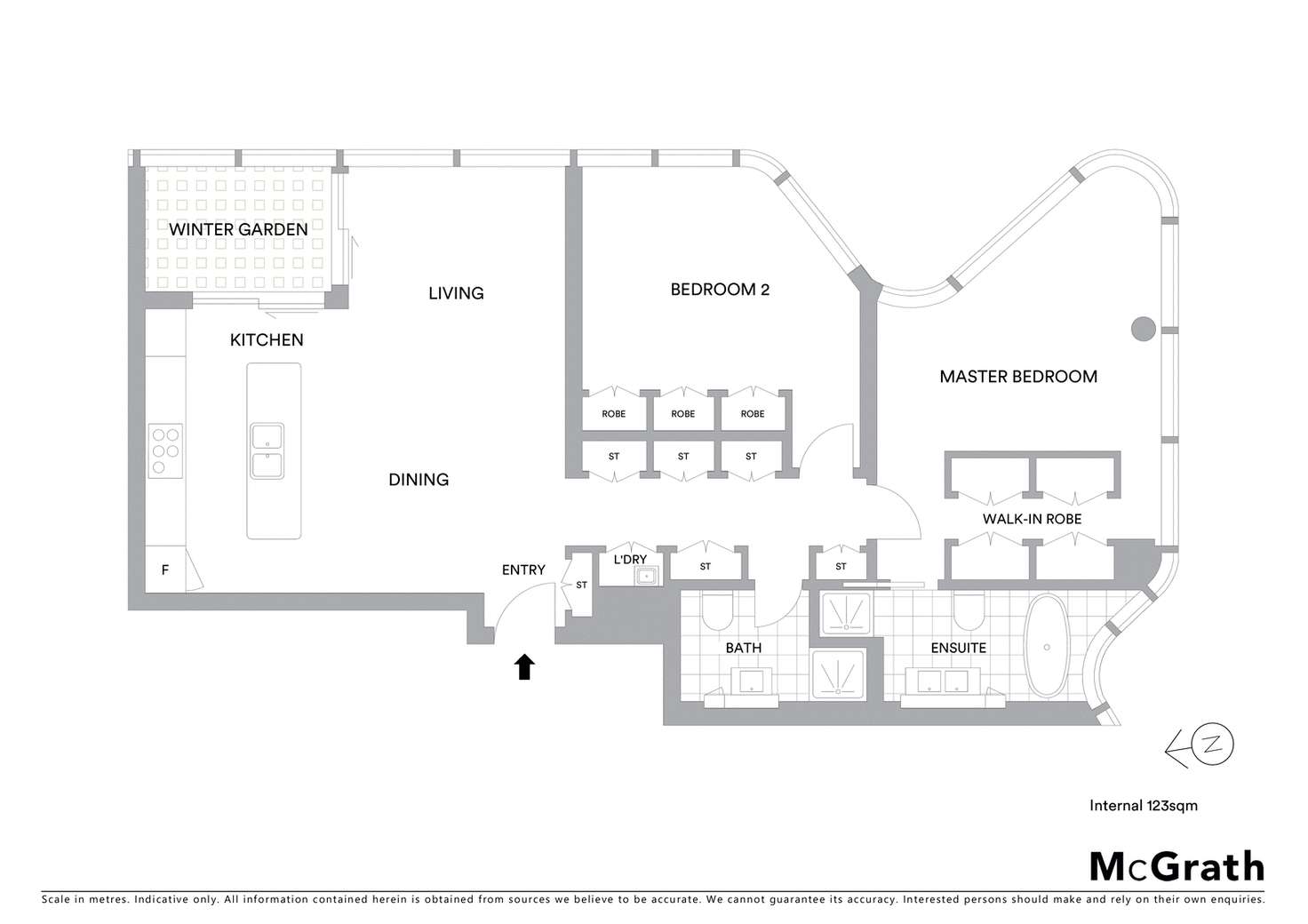 Floorplan of Homely apartment listing, 1402/71 Macquarie Street, Sydney NSW 2000
