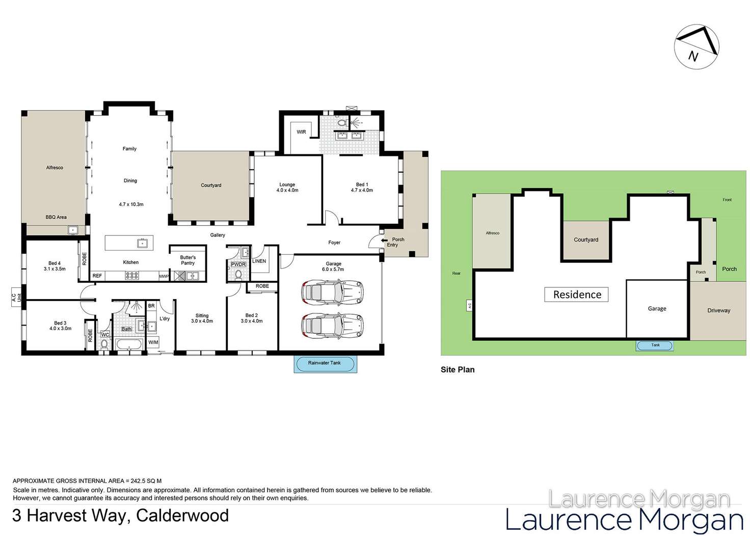 Floorplan of Homely house listing, 3 Harvest Way, Calderwood NSW 2527