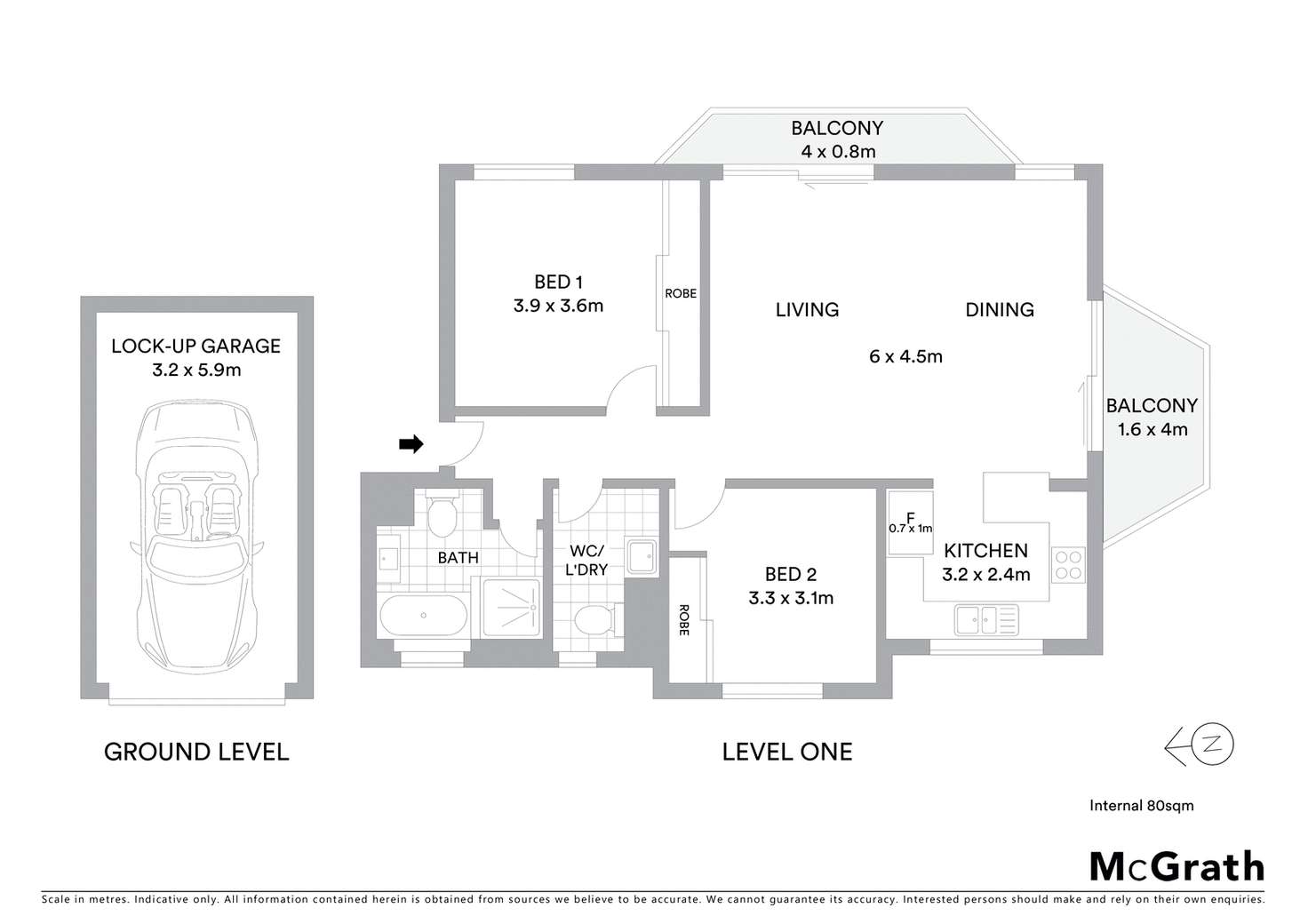 Floorplan of Homely apartment listing, 18/5-7 Water Street, Hornsby NSW 2077
