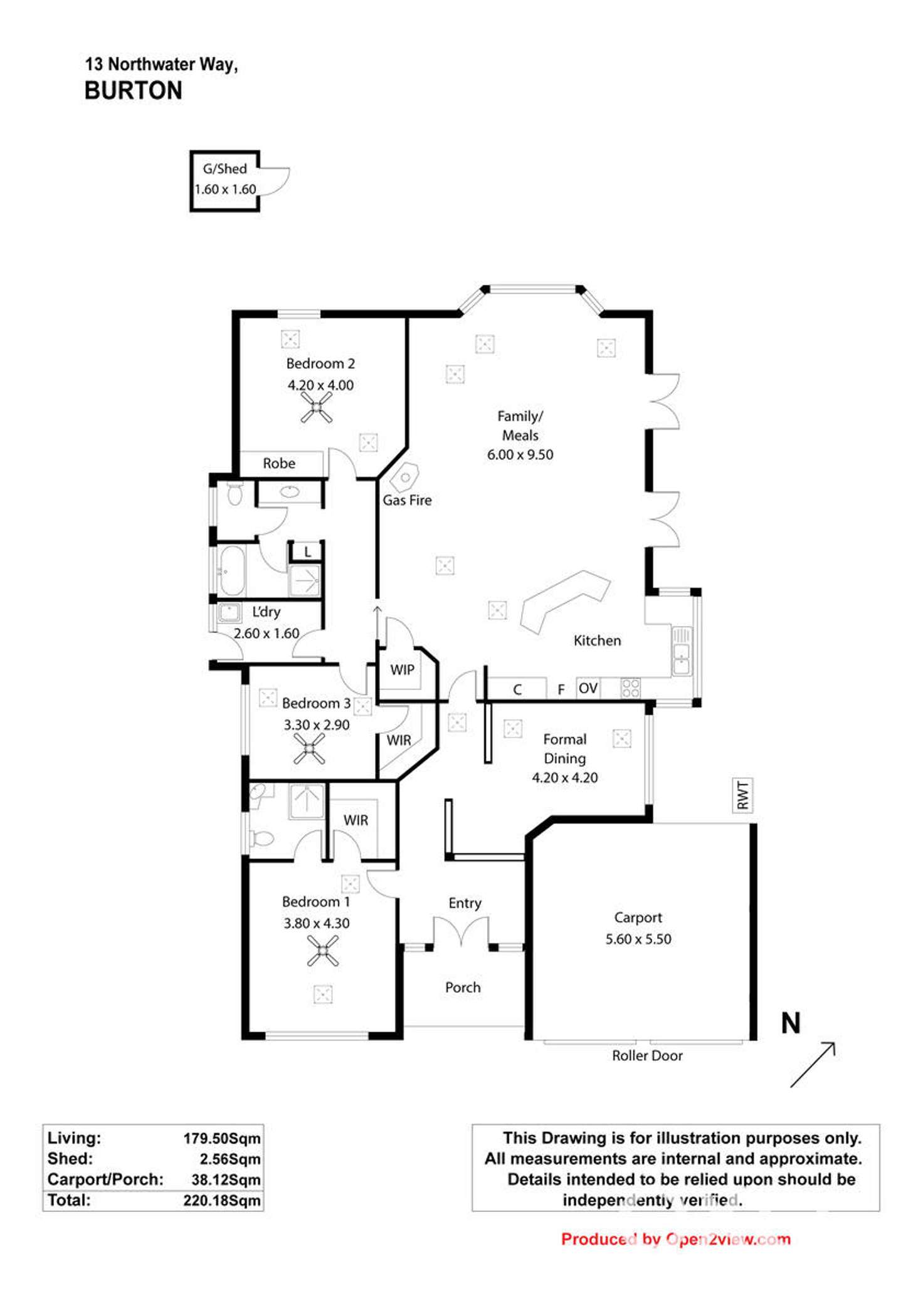 Floorplan of Homely house listing, 13 Northwater Way, Burton SA 5110