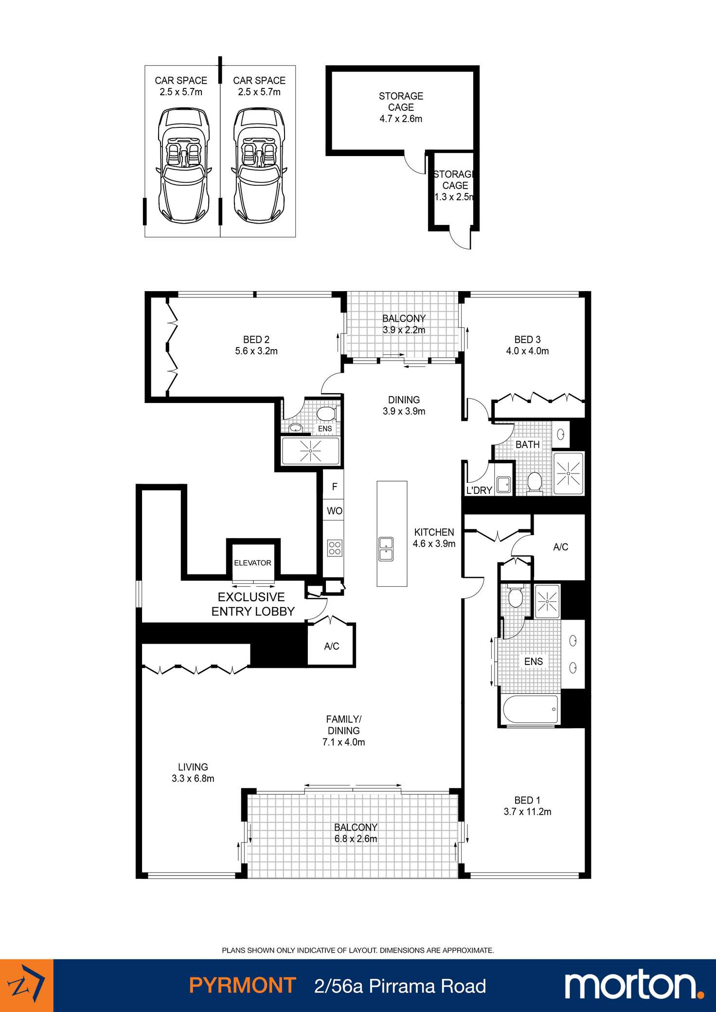 Floorplan of Homely apartment listing, 2/56A Pirrama Road, Pyrmont NSW 2009