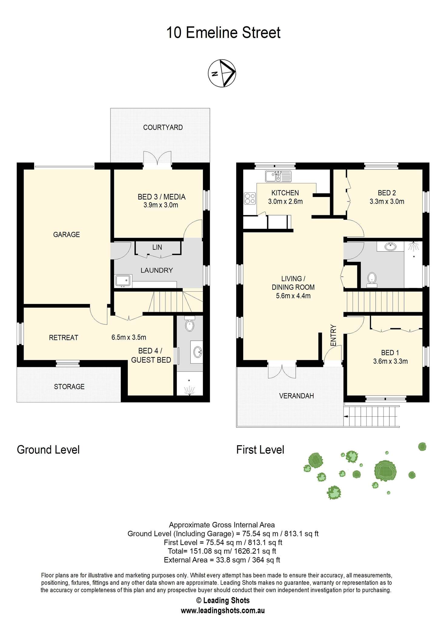 Floorplan of Homely house listing, 10 Emeline Street, Kelvin Grove QLD 4059