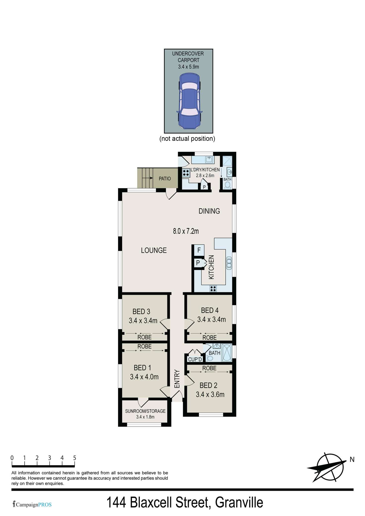 Floorplan of Homely house listing, 144 Blaxcell Street, Granville NSW 2142