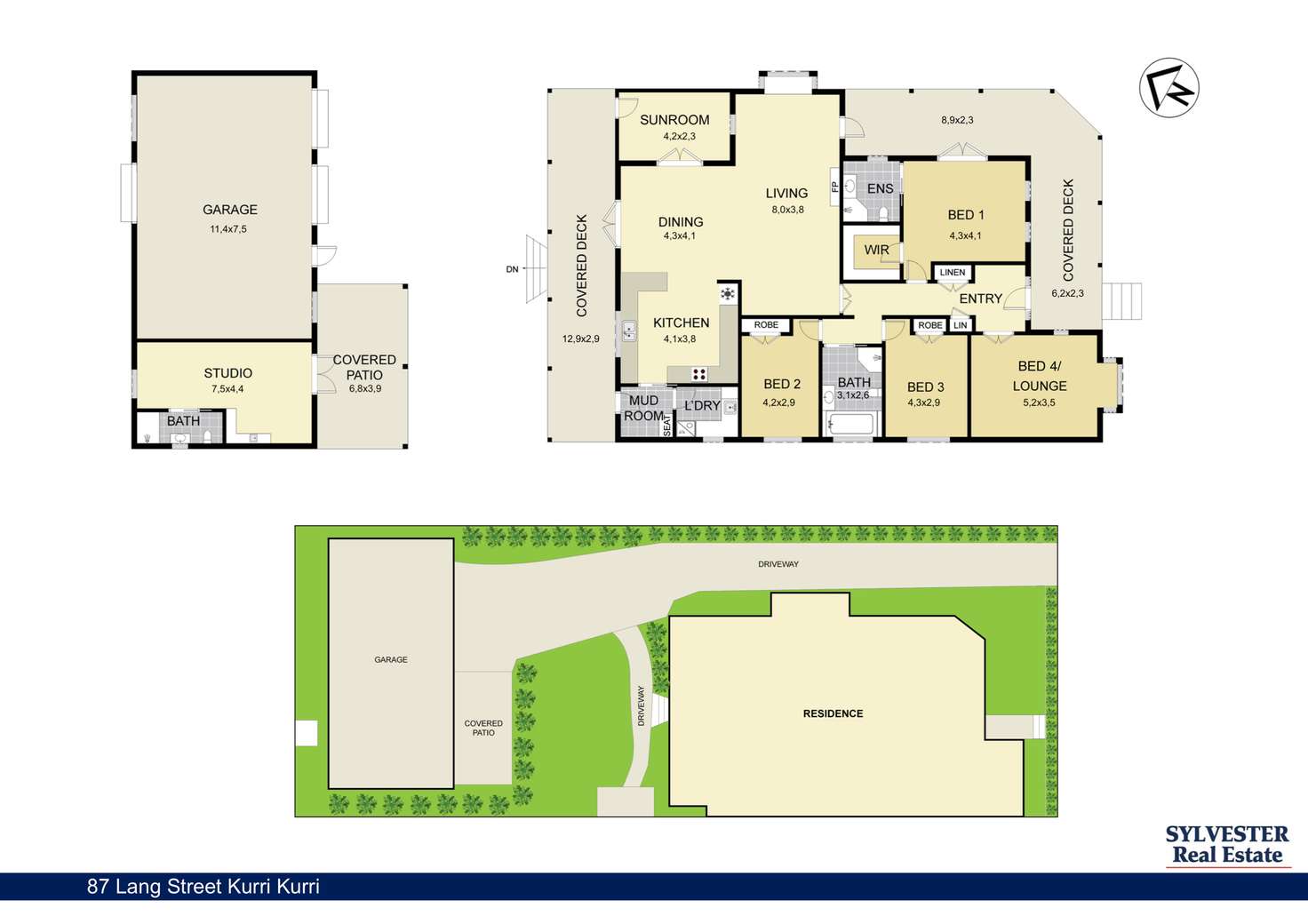 Floorplan of Homely house listing, 87 Lang Street, Kurri Kurri NSW 2327