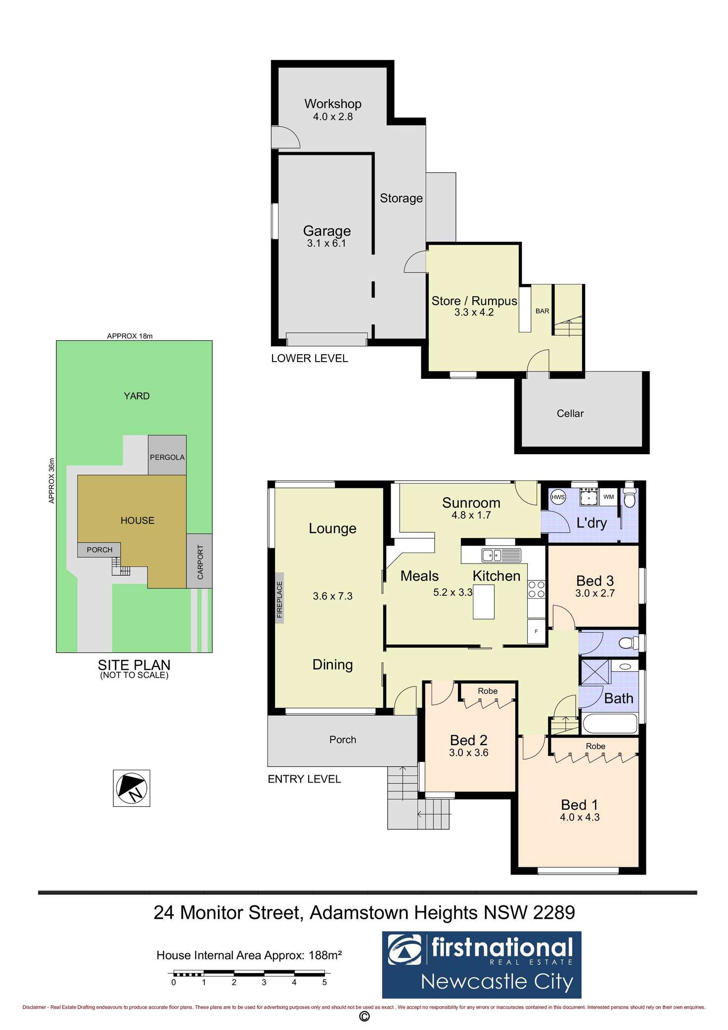 Floorplan of Homely house listing, 24 Monitor Street, Adamstown Heights NSW 2289