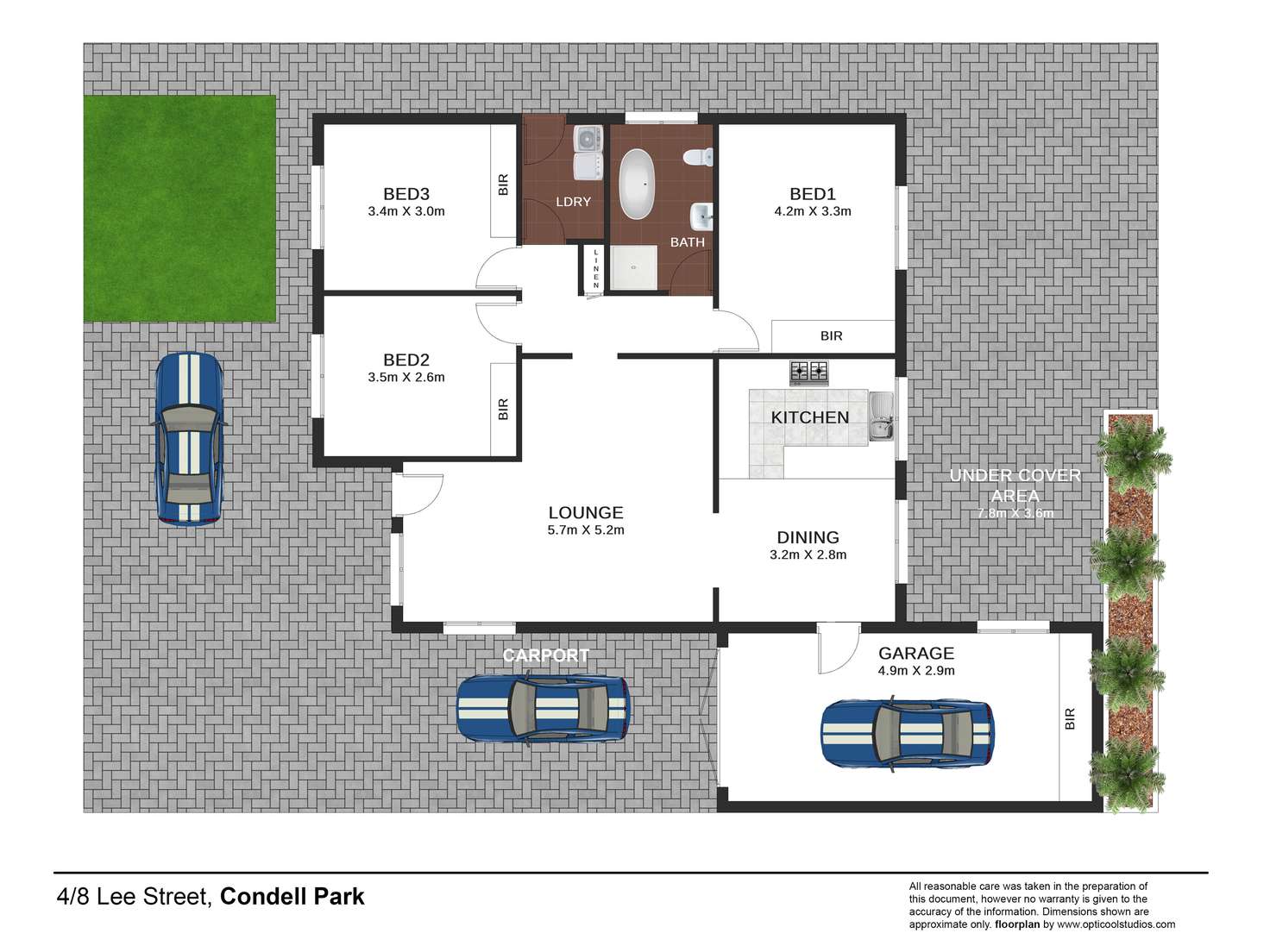 Floorplan of Homely villa listing, 4/8 Lee Street, Condell Park NSW 2200