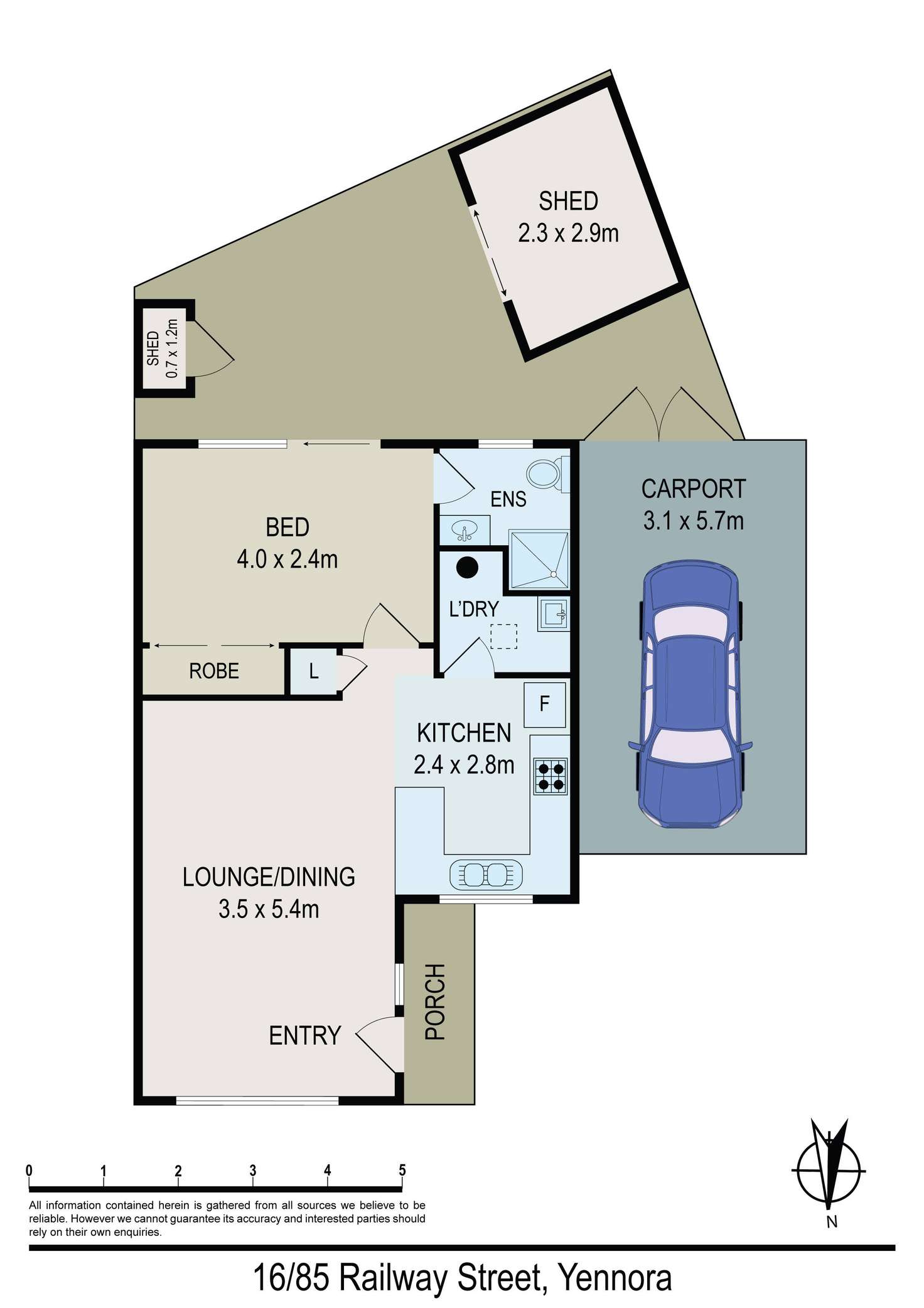 Floorplan of Homely unit listing, 16/85 Railway Street, Yennora NSW 2161