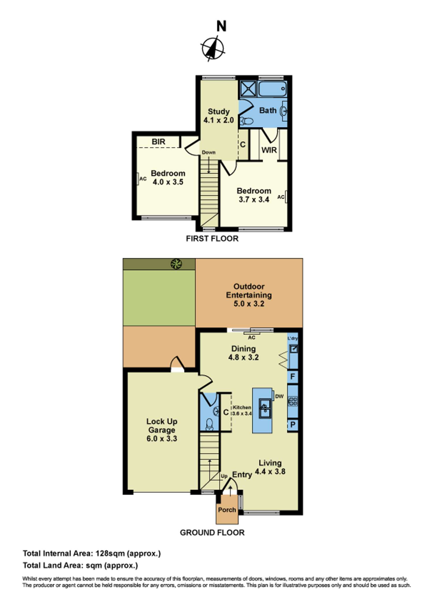 Floorplan of Homely townhouse listing, 2/14 Collins Avenue, Altona North VIC 3025