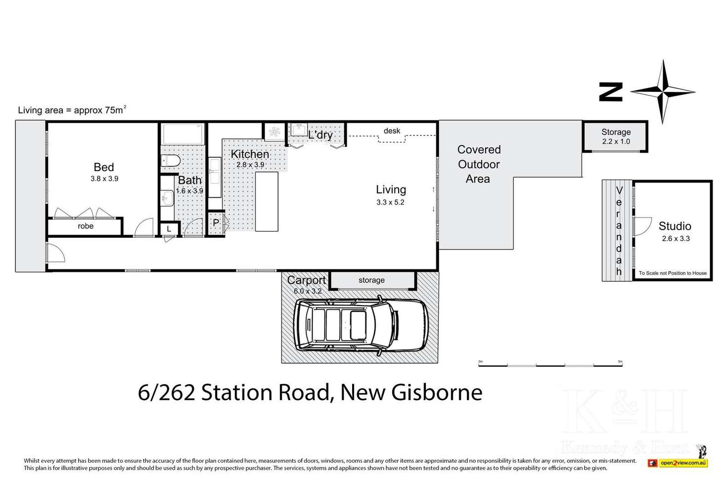 Floorplan of Homely unit listing, 6/262-264 Station Road, New Gisborne VIC 3438