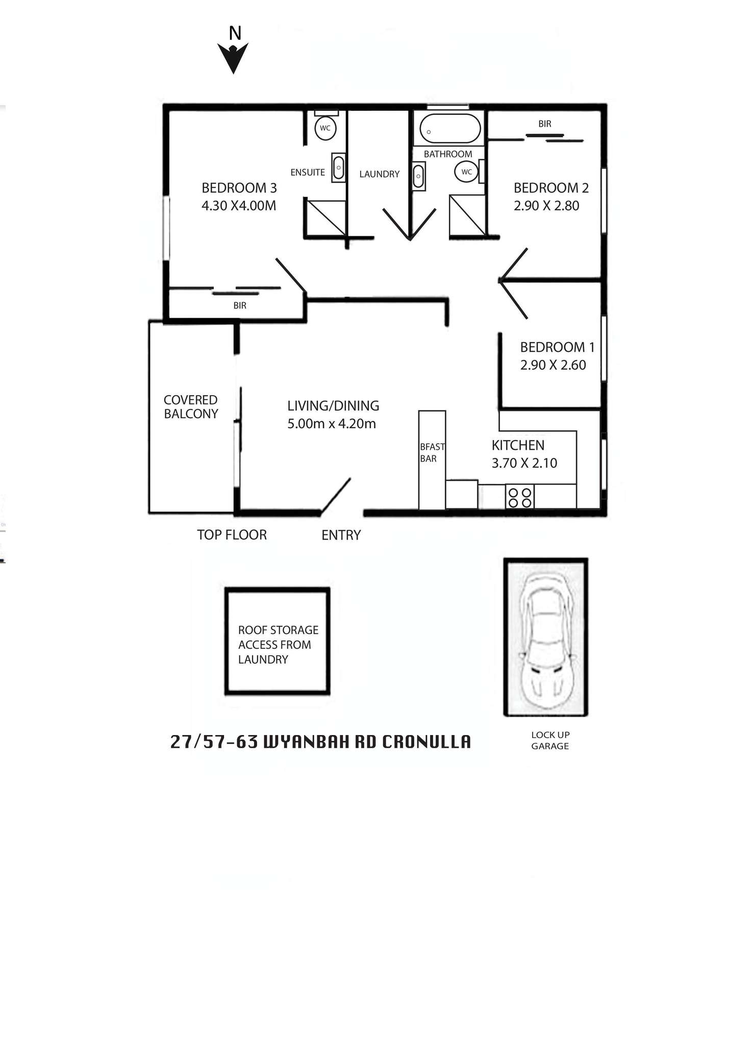 Floorplan of Homely apartment listing, 27/57-63 Wyanbah Road, Cronulla NSW 2230