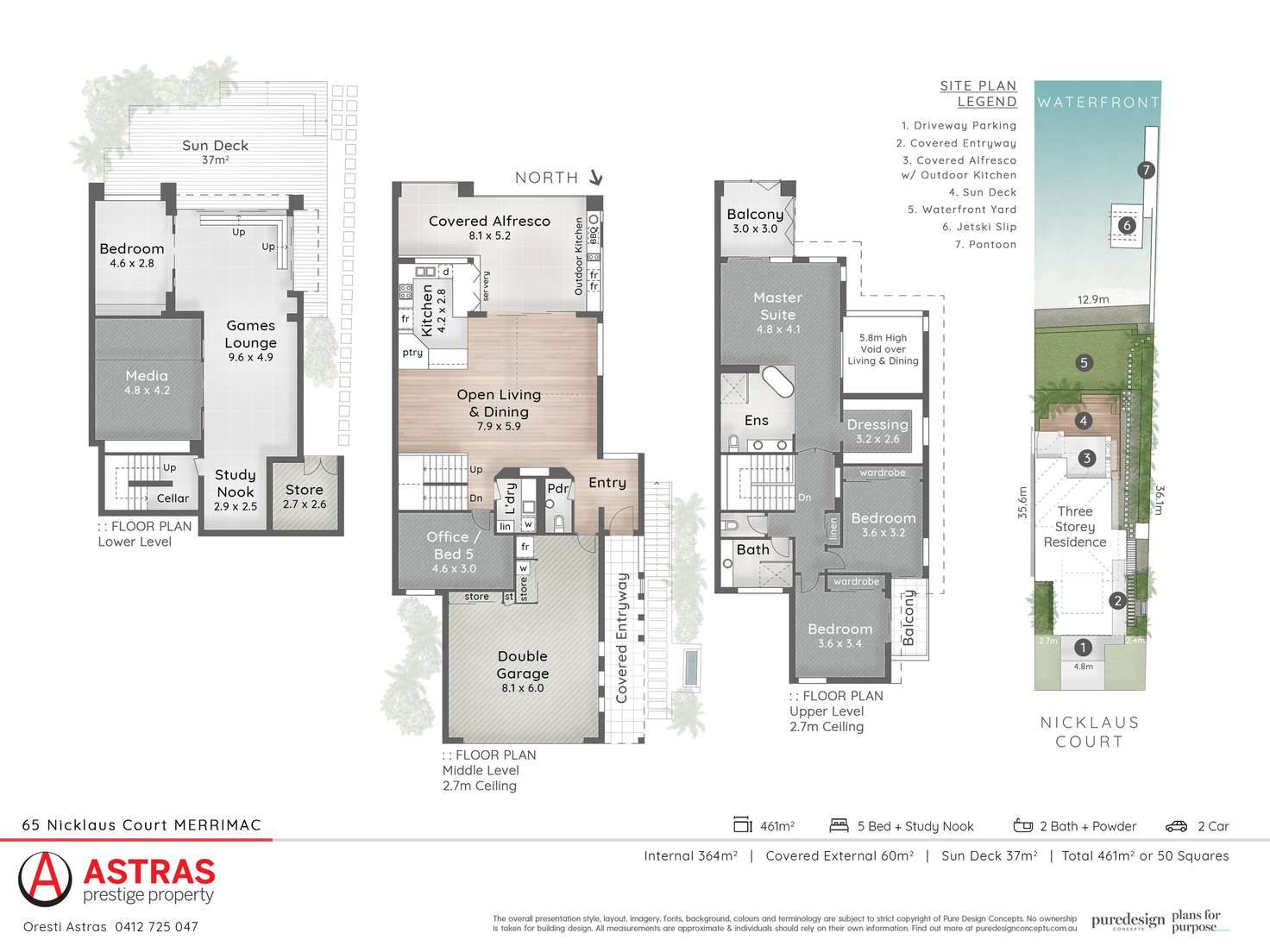 Floorplan of Homely semiDetached listing, 65 Nicklaus Court, Merrimac QLD 4226