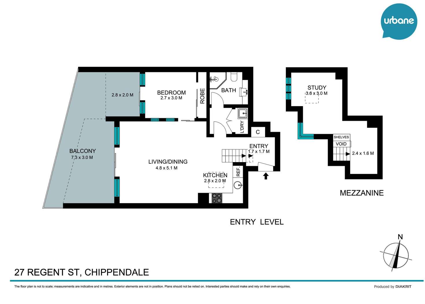 Floorplan of Homely apartment listing, 36/27 Regent Street, Chippendale NSW 2008