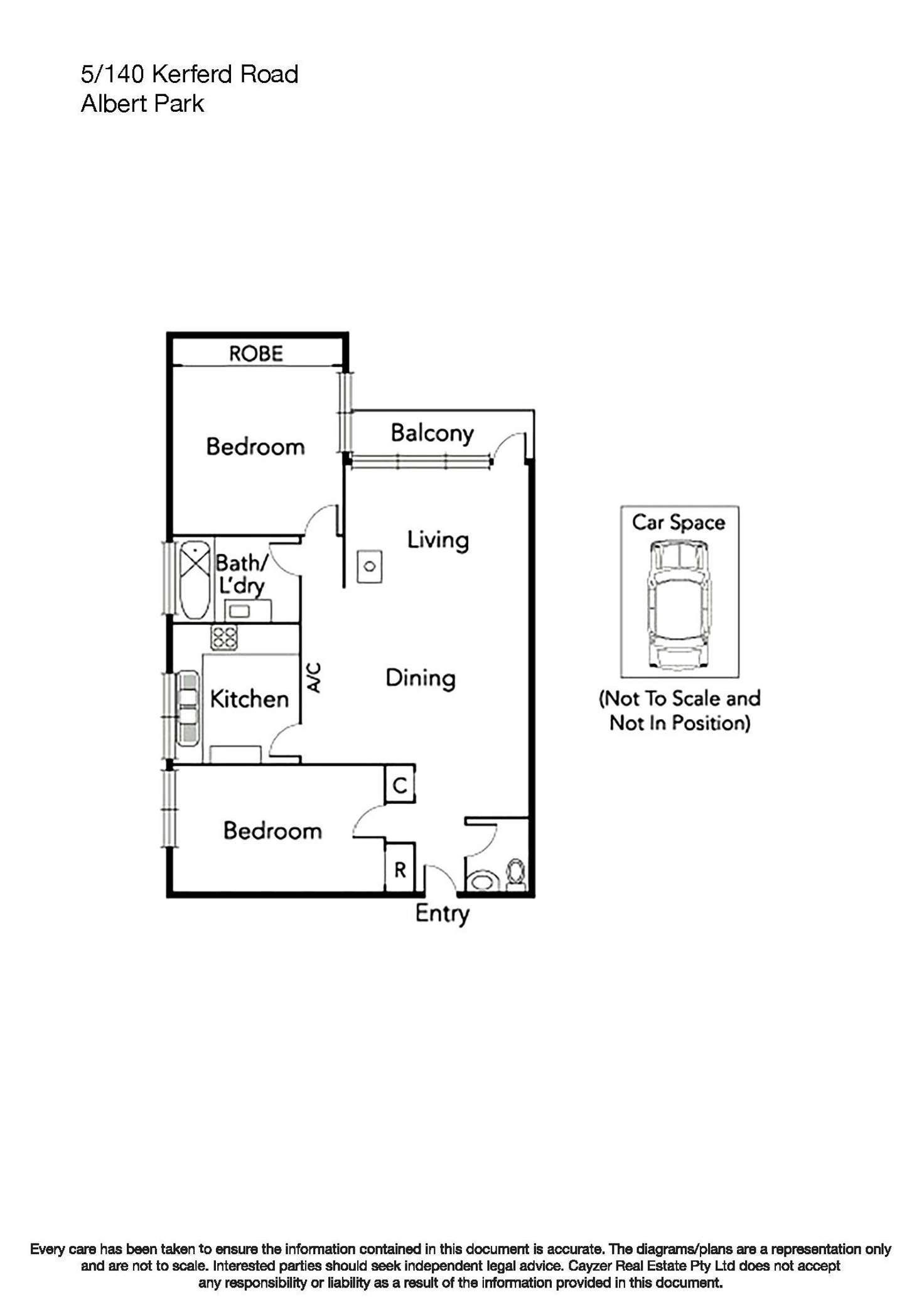 Floorplan of Homely apartment listing, 5/140 Kerferd Road, Albert Park VIC 3206