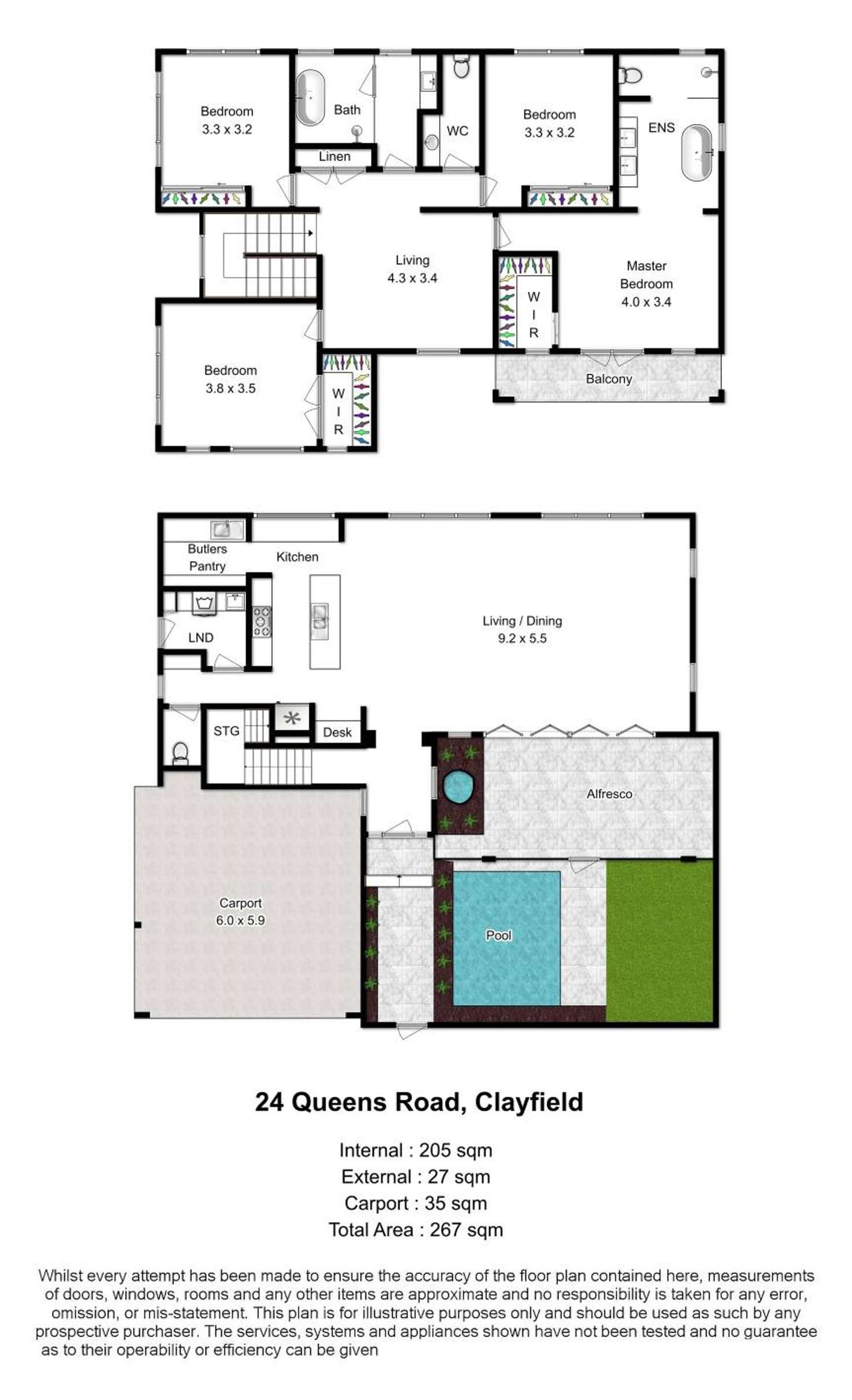 Floorplan of Homely house listing, 24 Queens Road, Clayfield QLD 4011